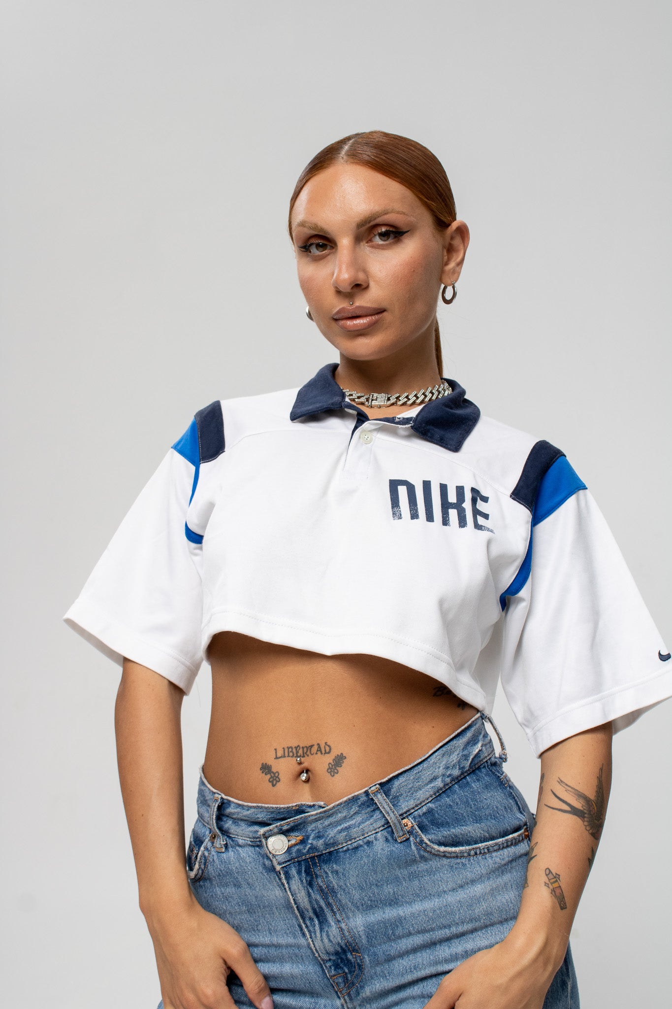 Vintage Nike crop polo top