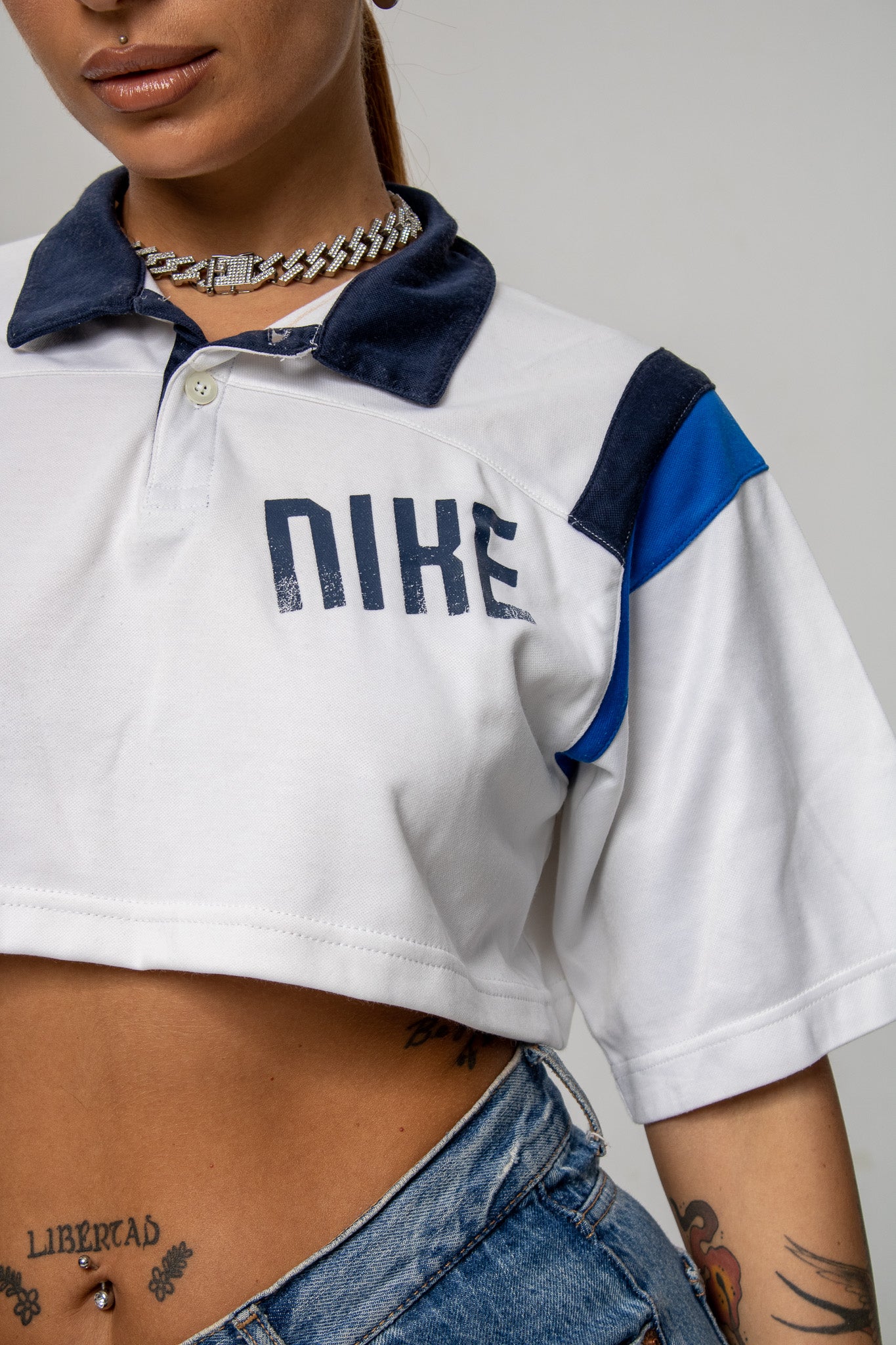 Vintage Nike crop polo top