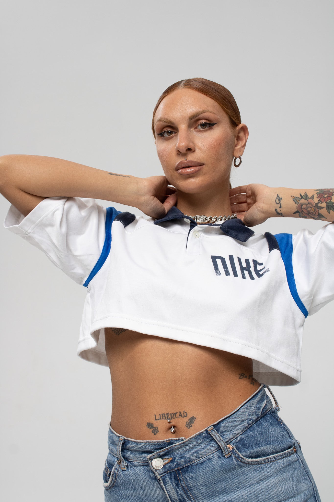 Vintage Nike crop polo top