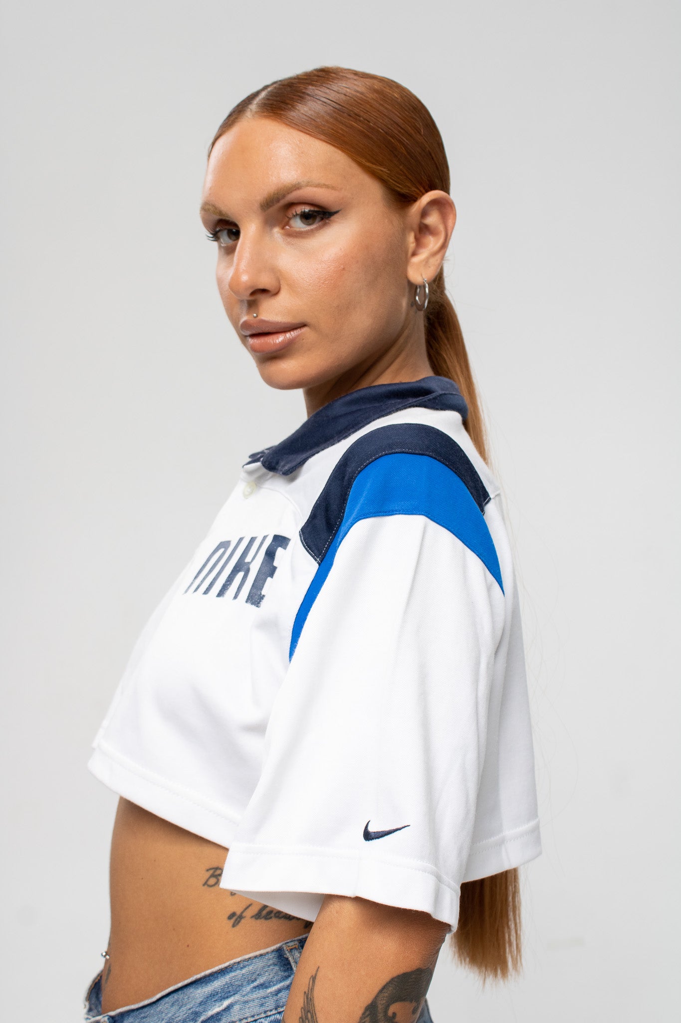 Vintage Nike crop polo top
