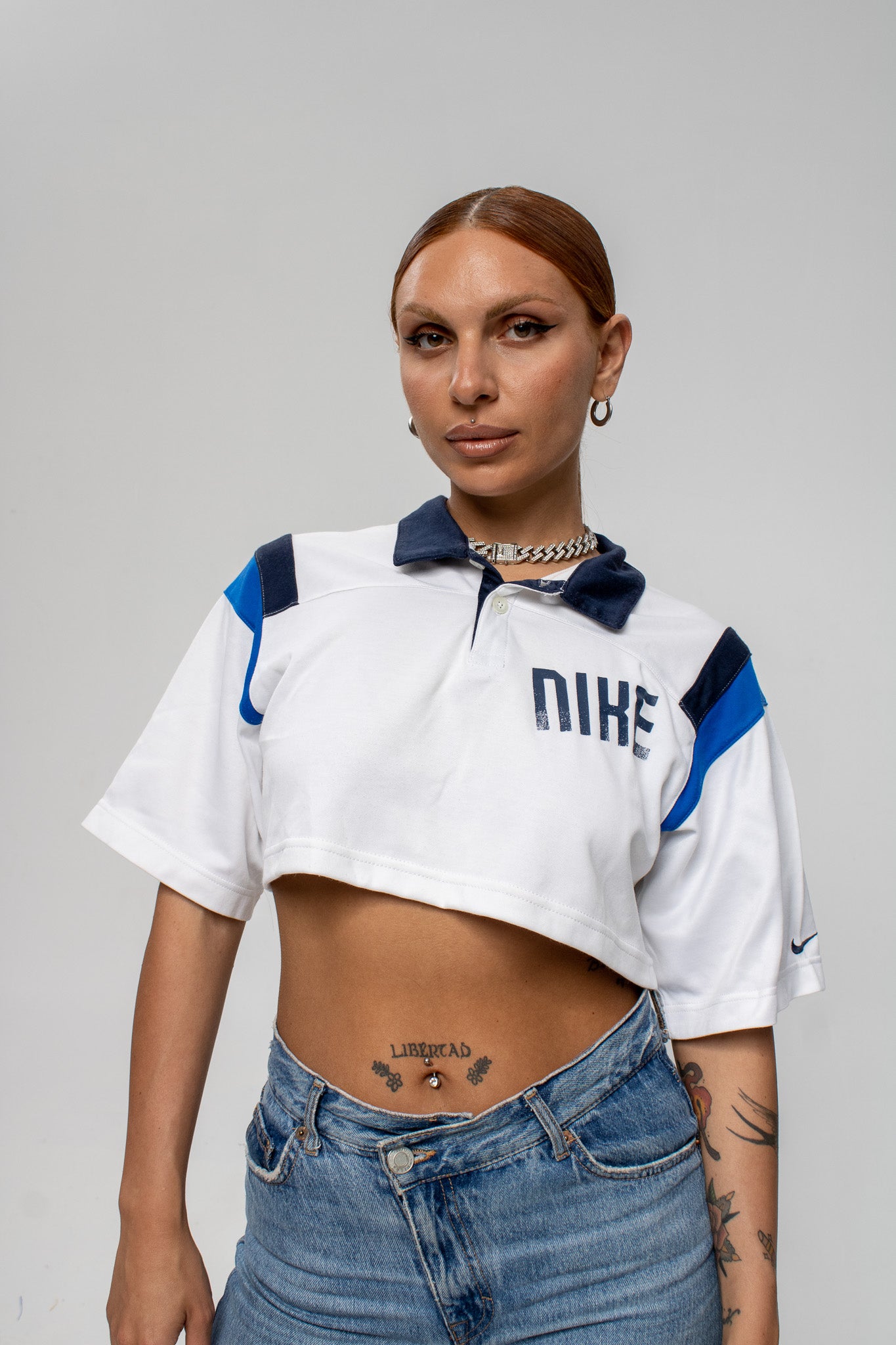 Vintage Nike crop polo top