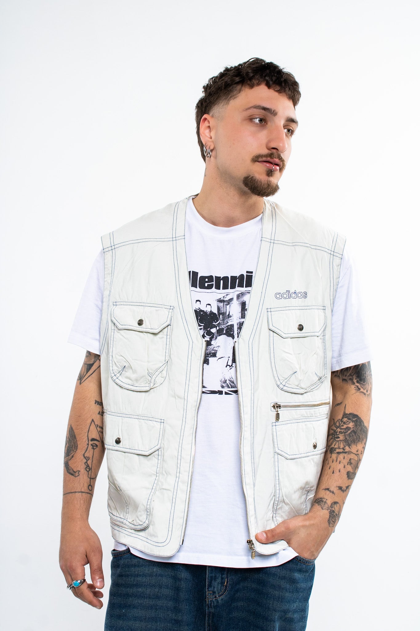 Adidas Vintage Atlanta 1996 Vest Jacket
