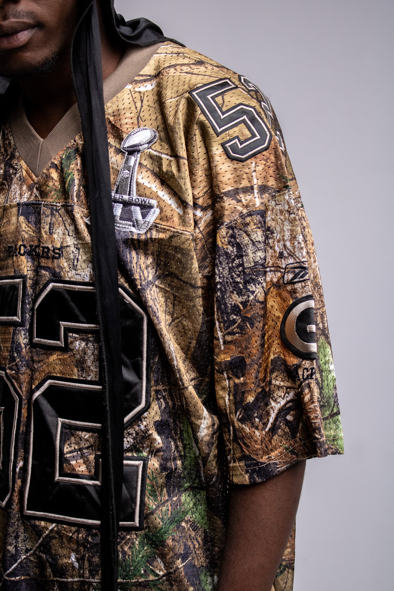 NFL Packers Reebok Camo Camouflage Super Bowl XLV Jersey