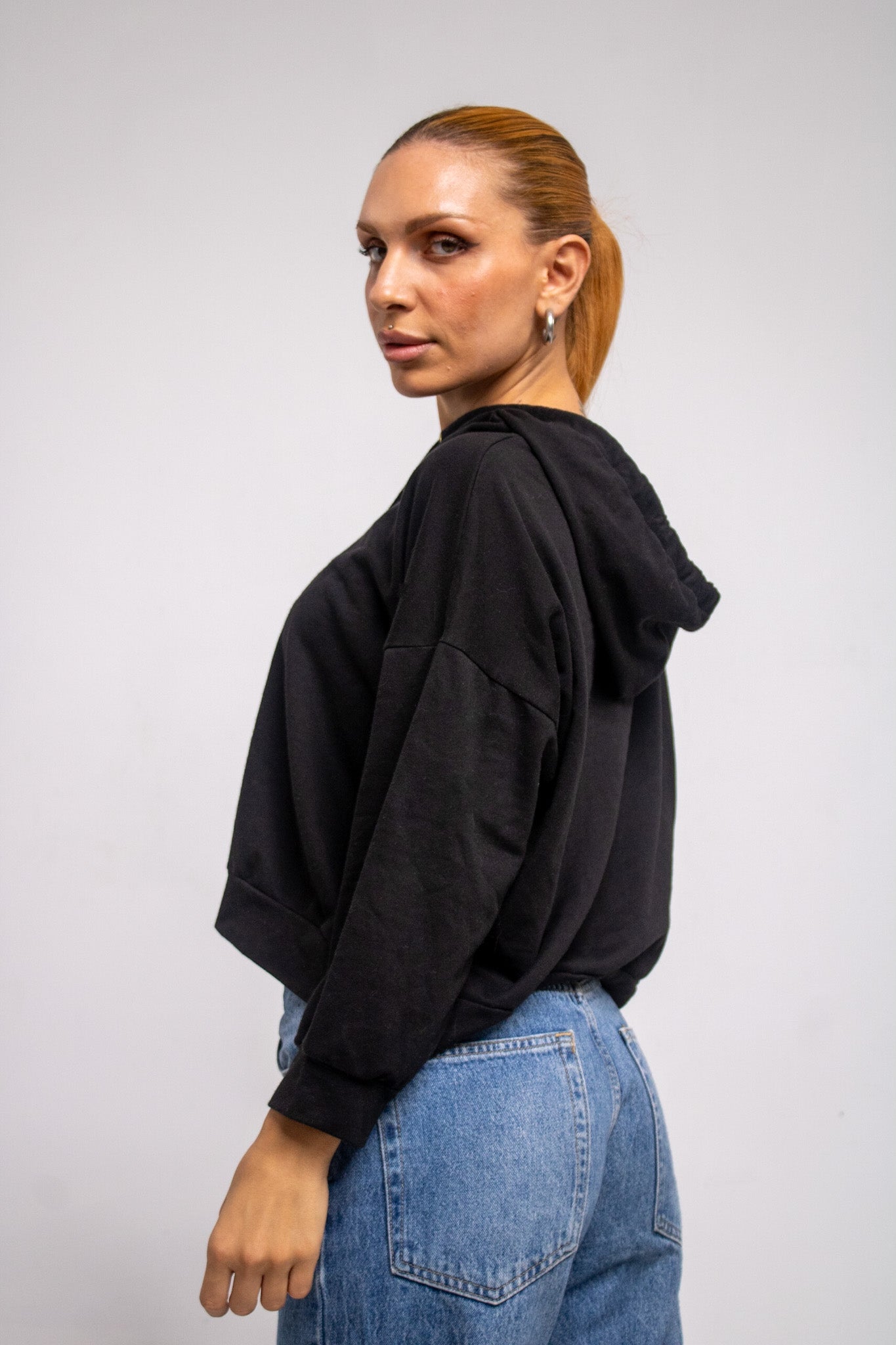 michael kors cropped hoodie