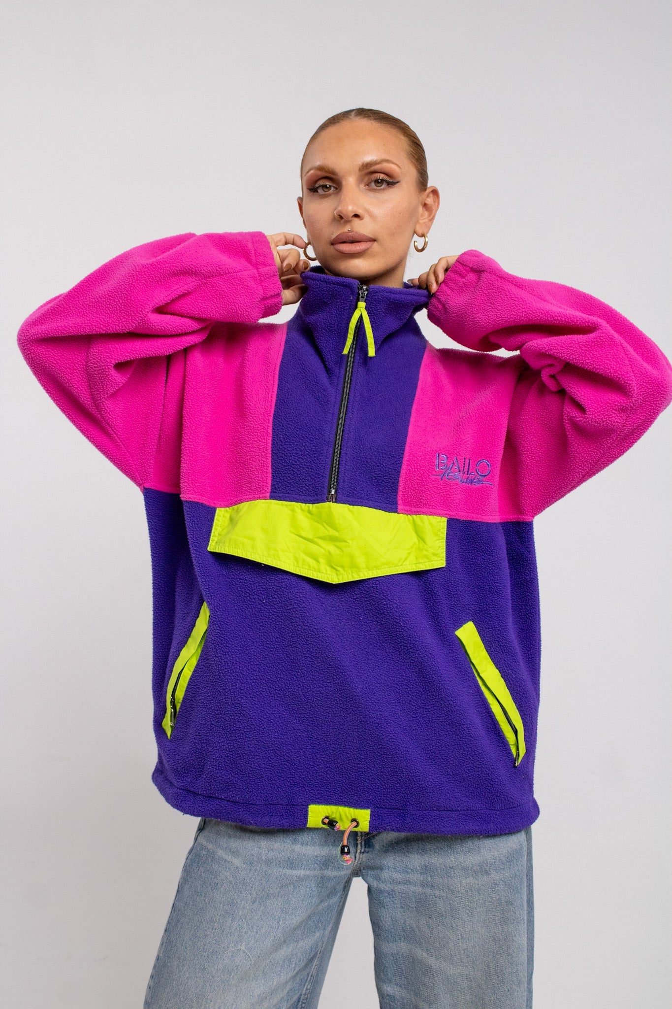 Vintage Fleece half-zip jacket