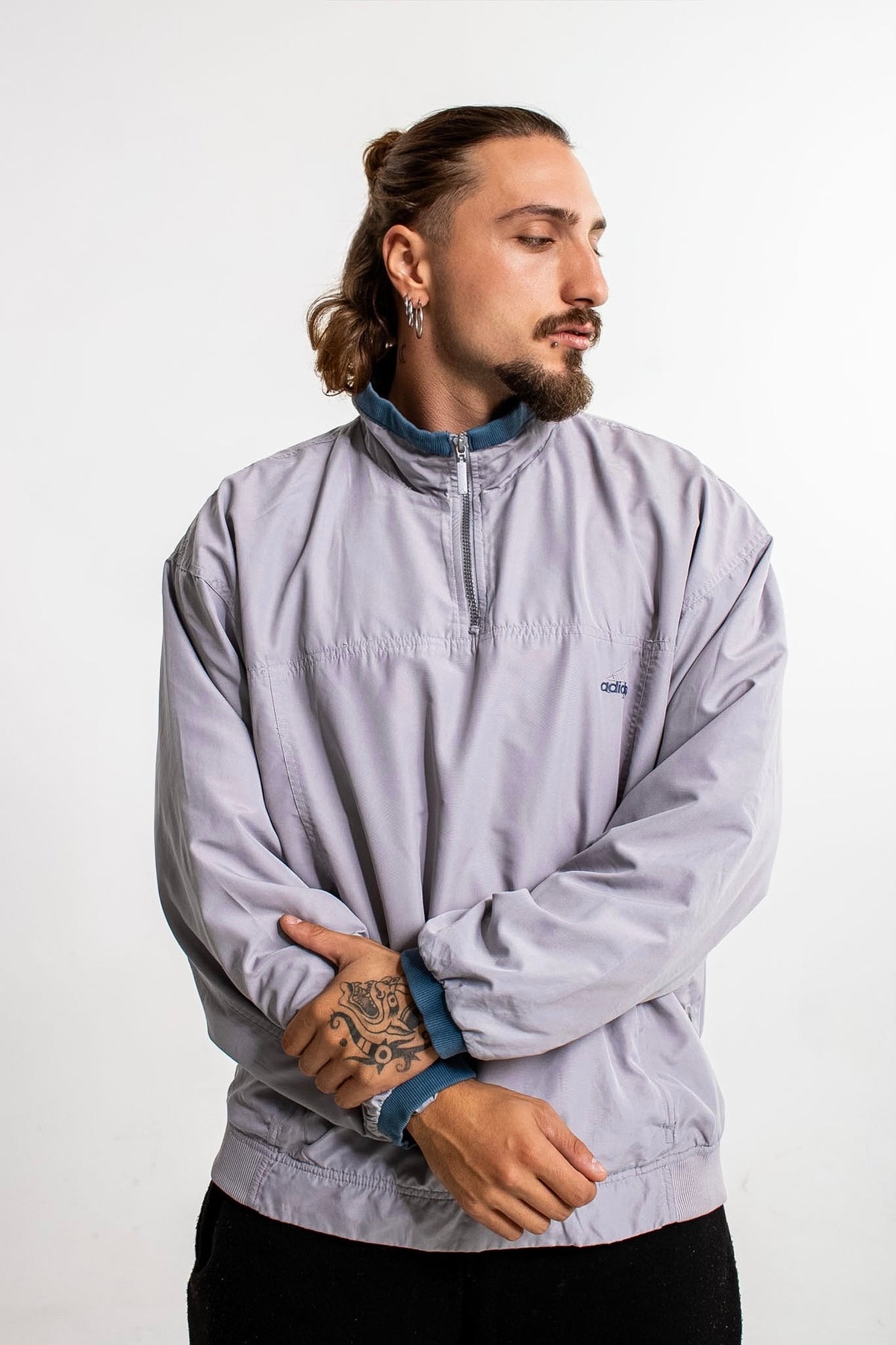Vintage Adidas Half-zip Windbreaker