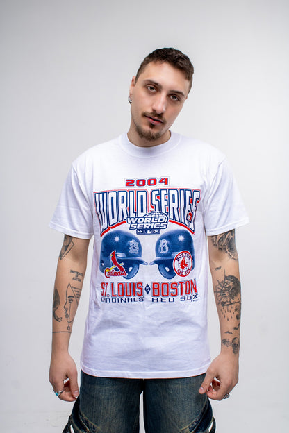 Vintage 2004 Red Sox Cardinals T-Shirt tee jersey