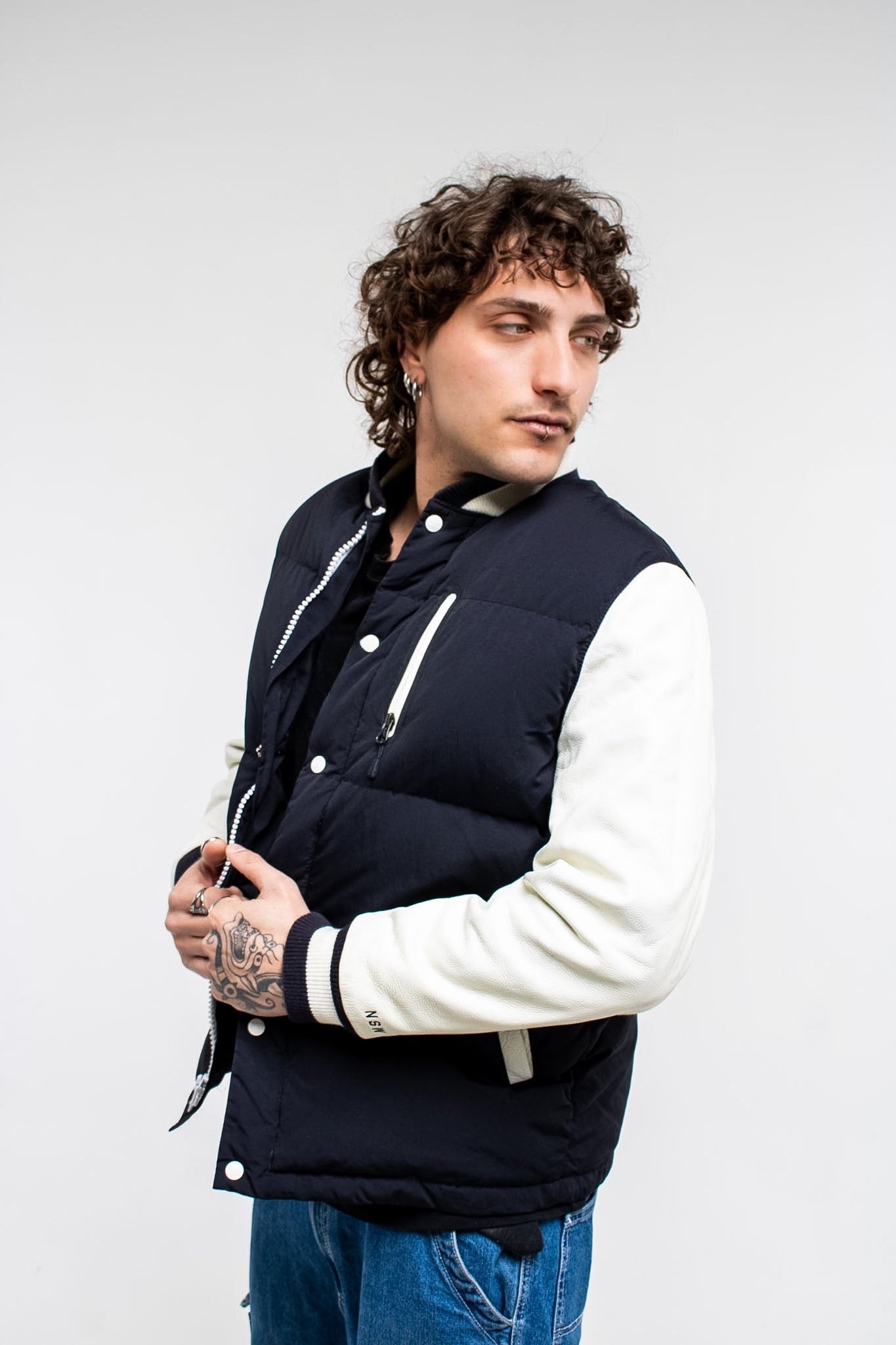 Nike Nsw Destroyer leather Bomber Jacket