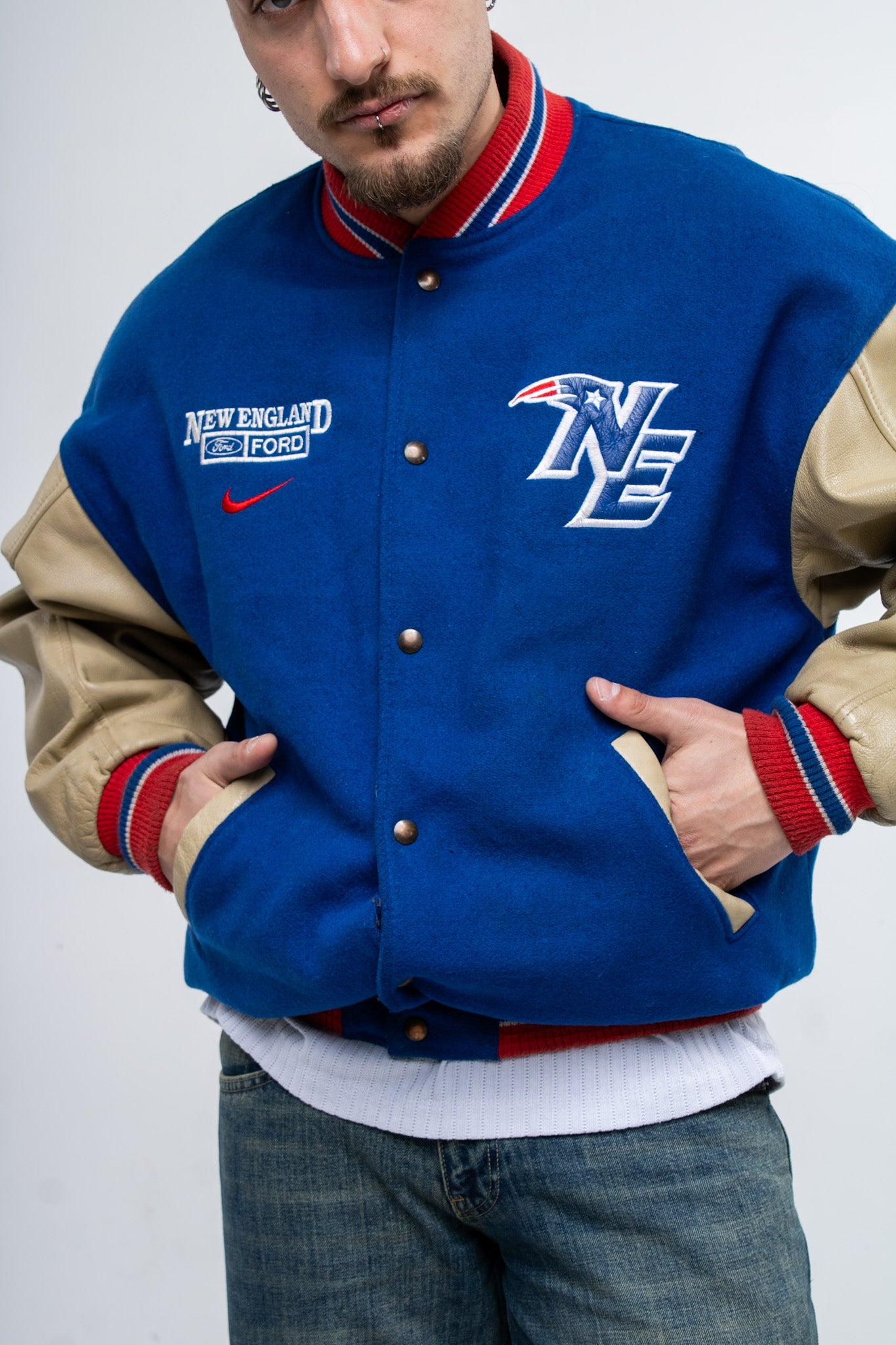 Nike NFL Patriots Vintage Varsity Jacket