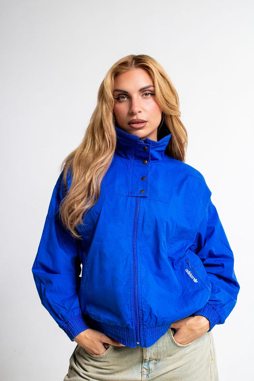 90s Adidas Terry-Lined Windbreaker Jacket