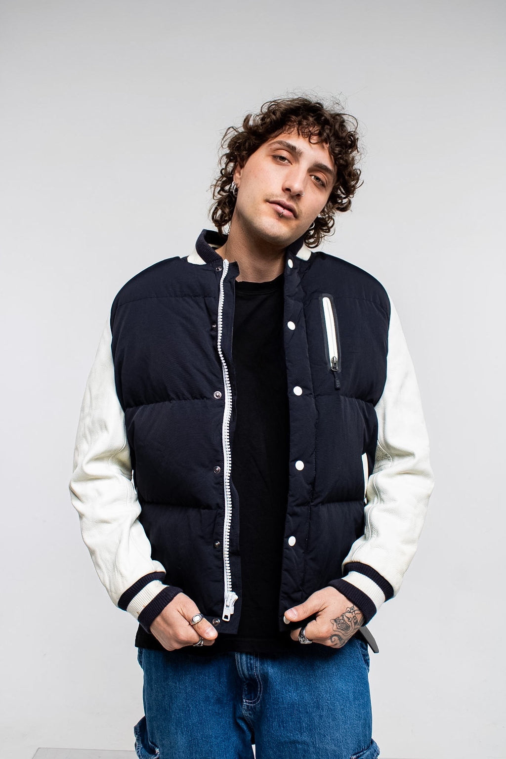 Nike Nsw Destroyer leather Bomber Jacket
