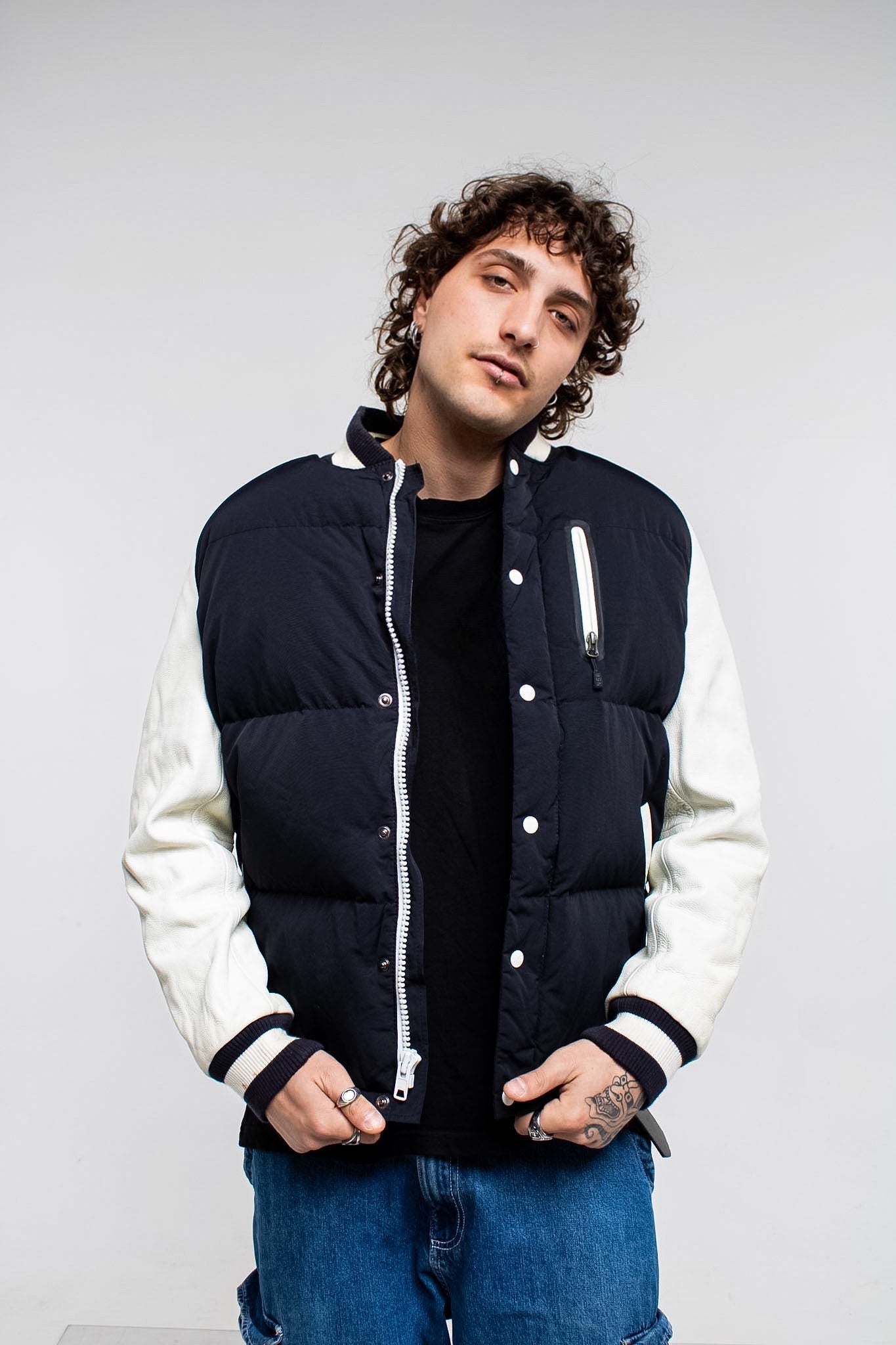 Nike Nsw Destroyer leather Bomber Jacket