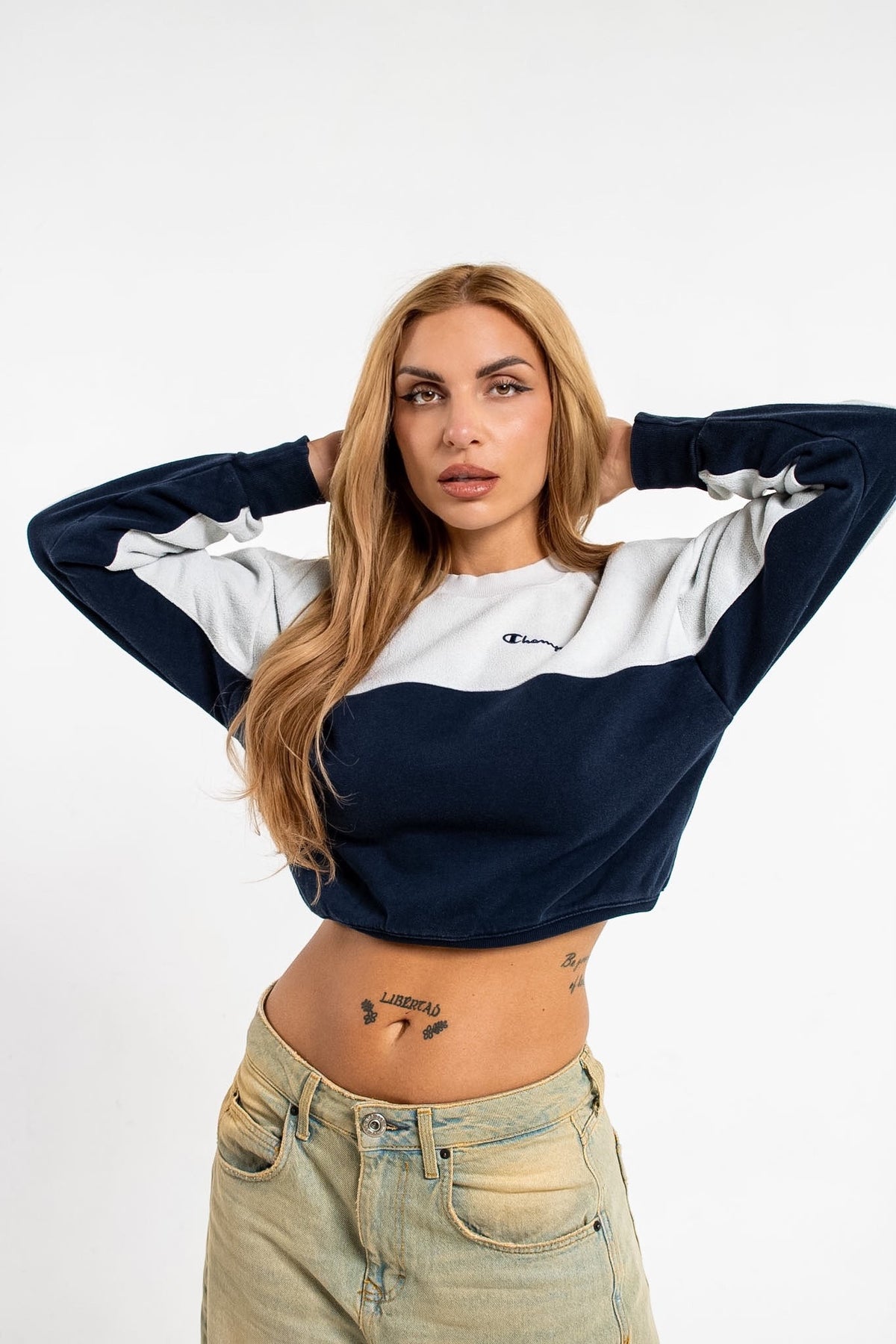 Champion Fleece Cropped Sweatshirt