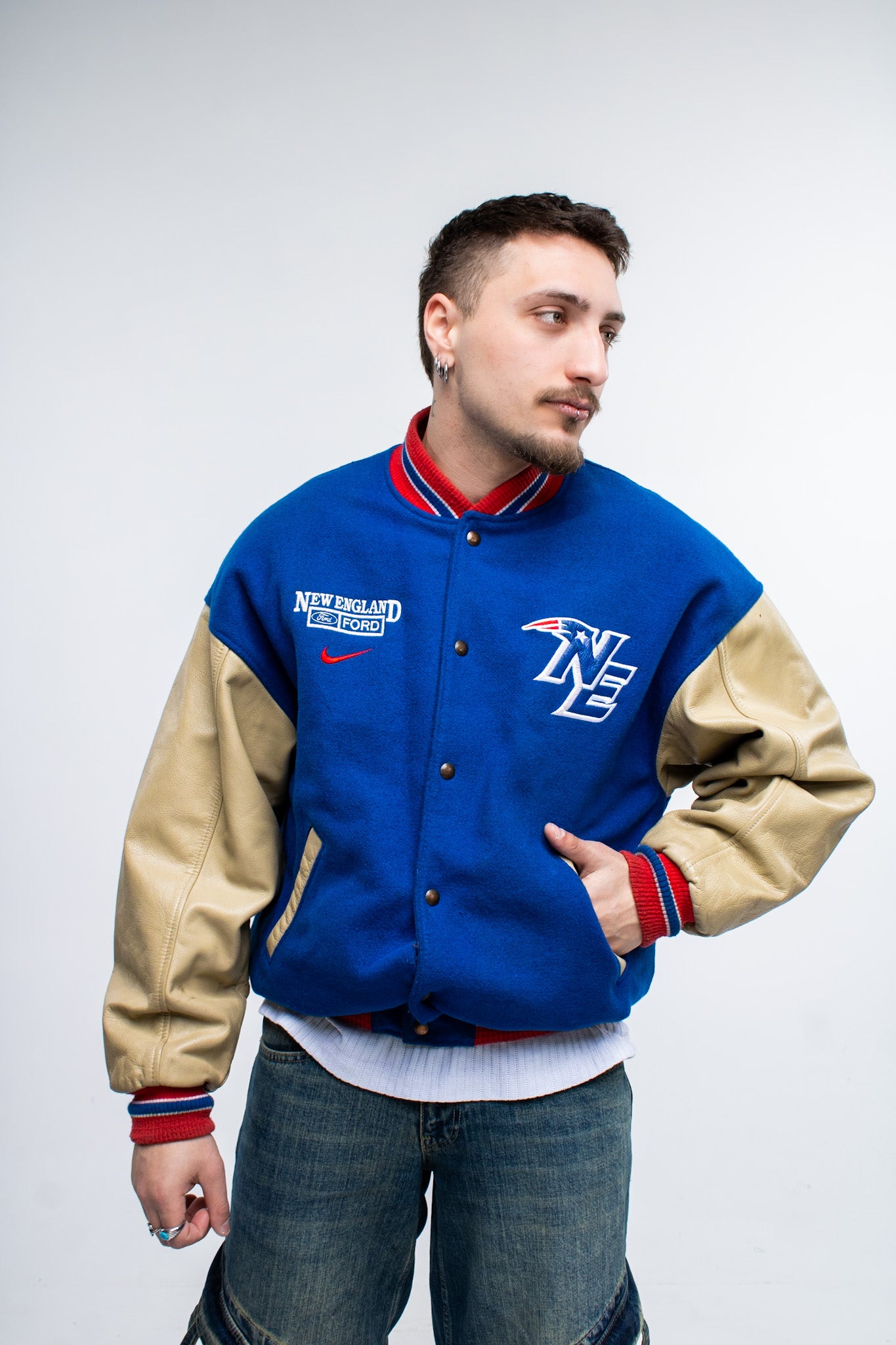 Nike NFL Patriots Vintage Varsity Jacket