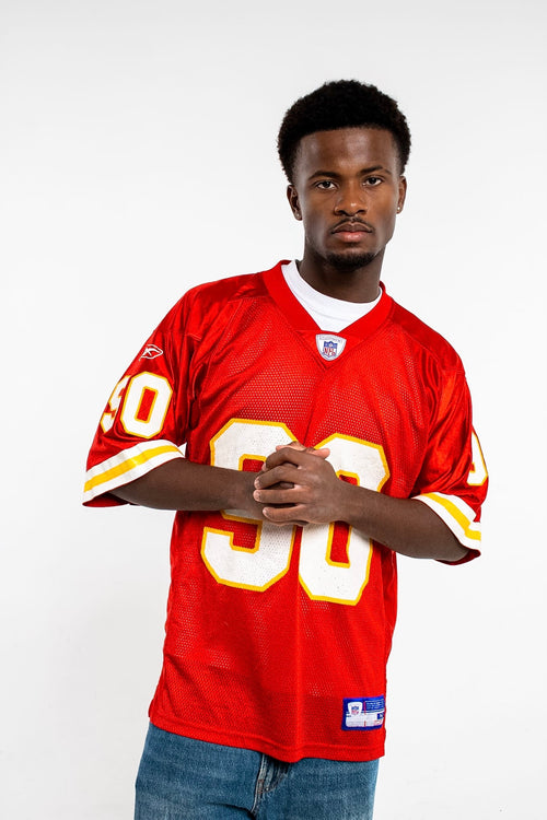 00s Reebok NFL Kansas City Chiefs Sims #90 Jersey