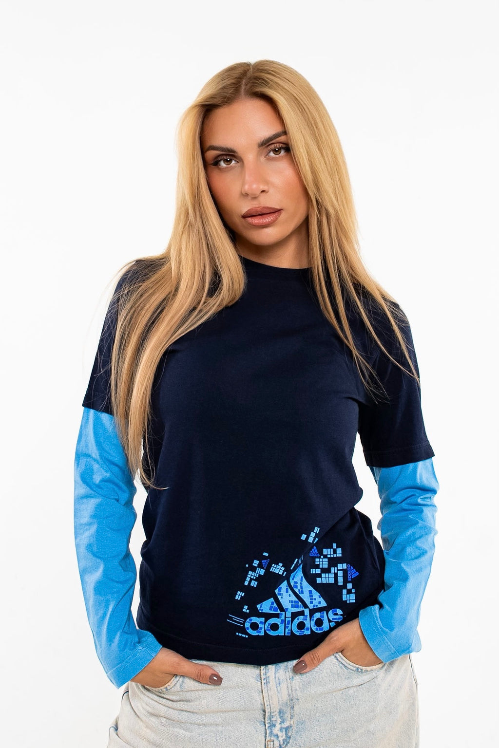Y2K Adidas Blouse