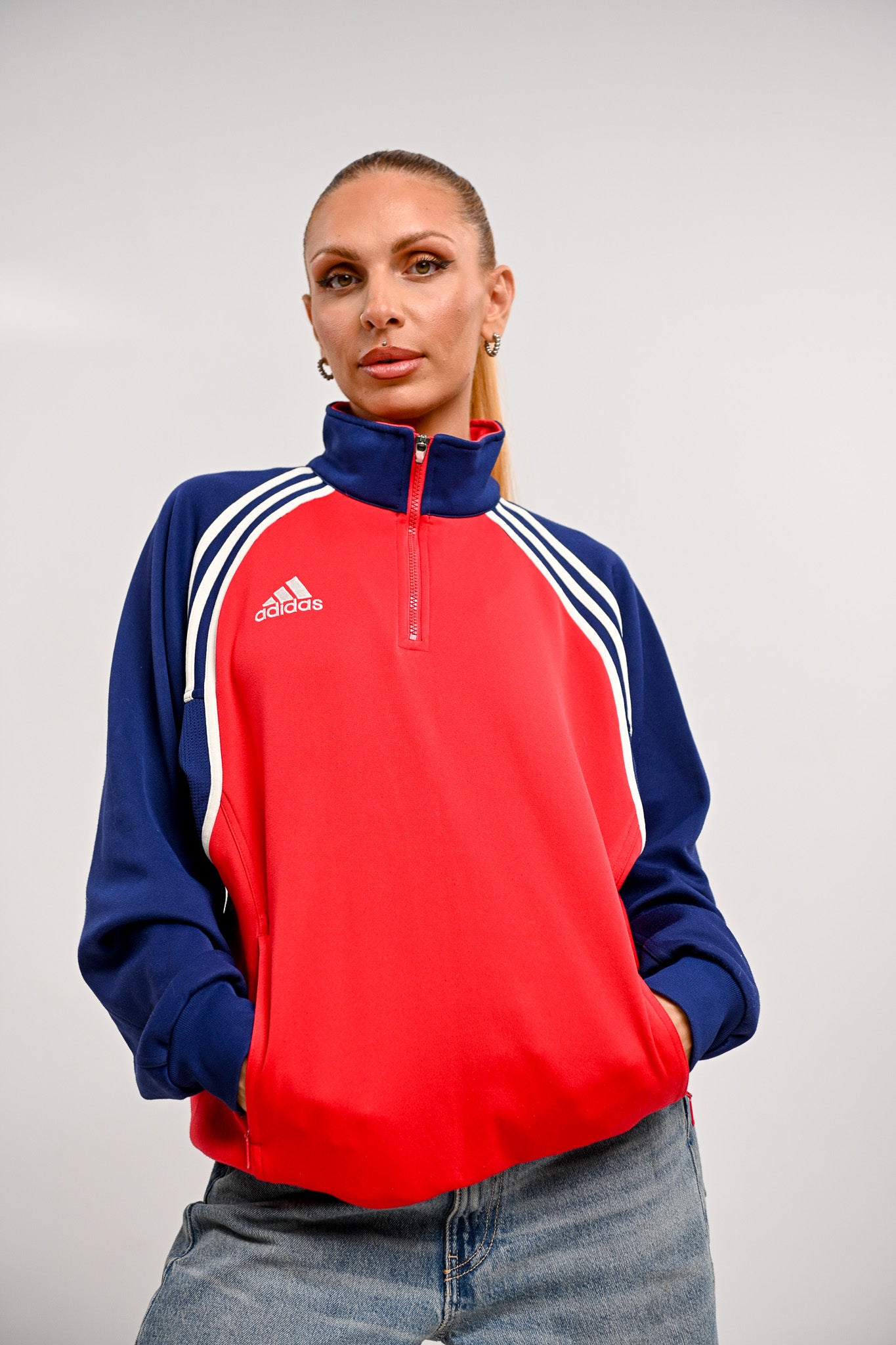 Adidas Vintage half-zip sweatshirt