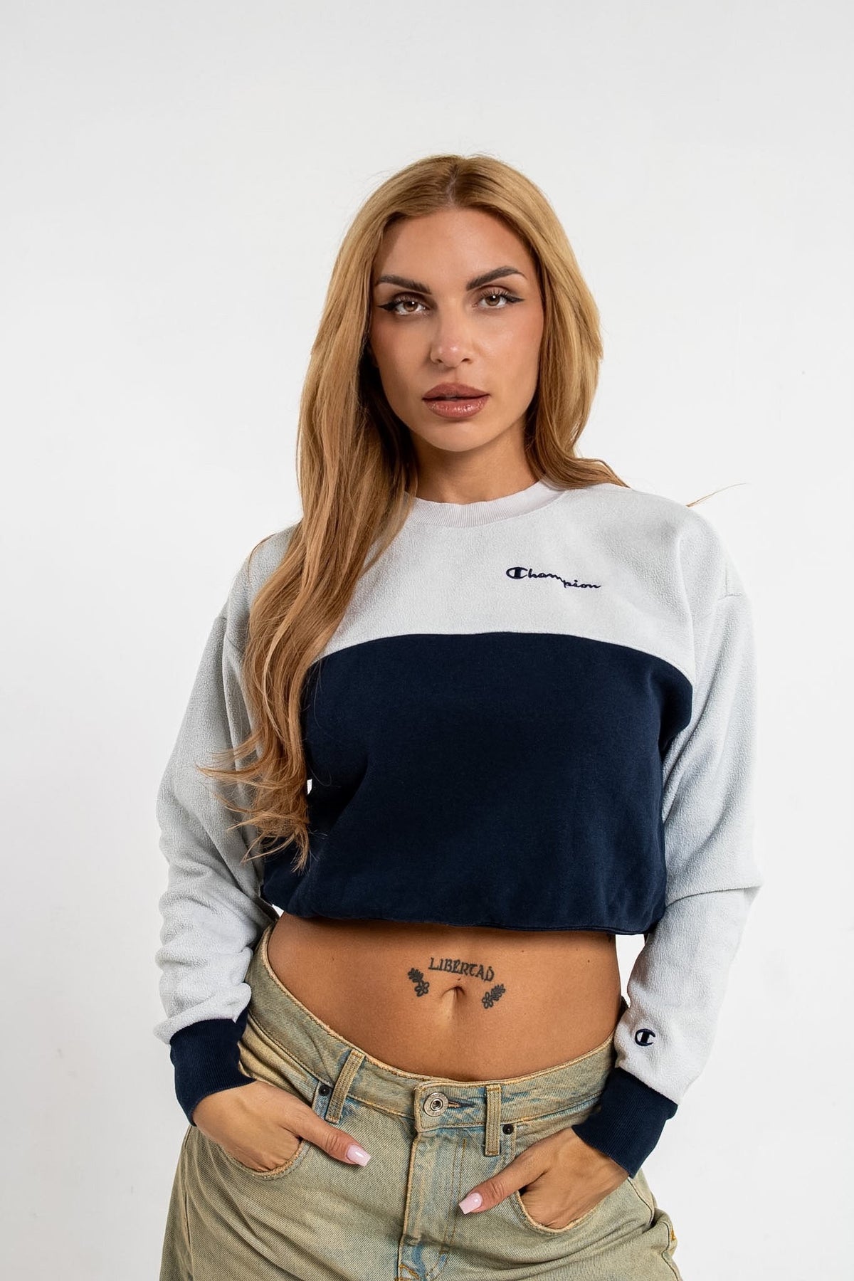 Champion Fleece Cropped Sweatshirt