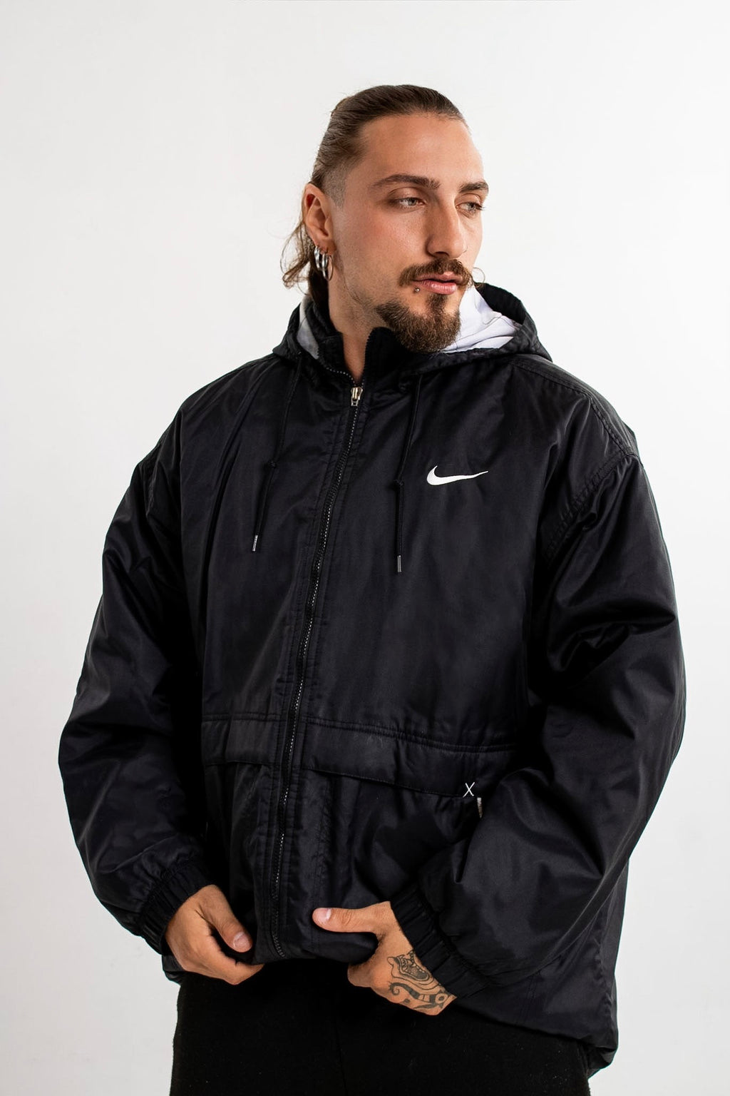 Vintage Nike Big Logo Oval Swoosh Parka/Jacket - 90s