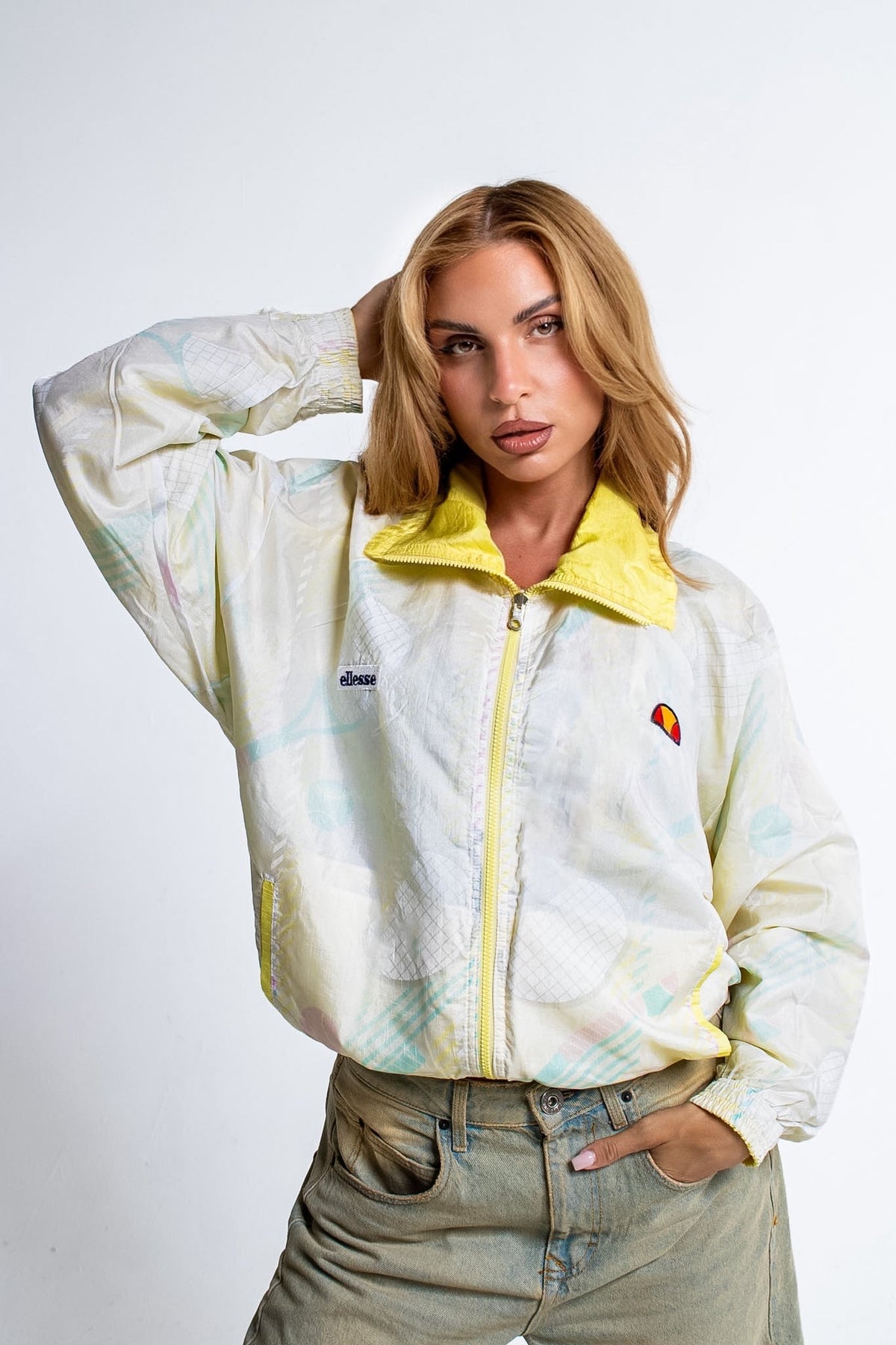 90s Ellesse International Team Reversible Jacket Double Wear