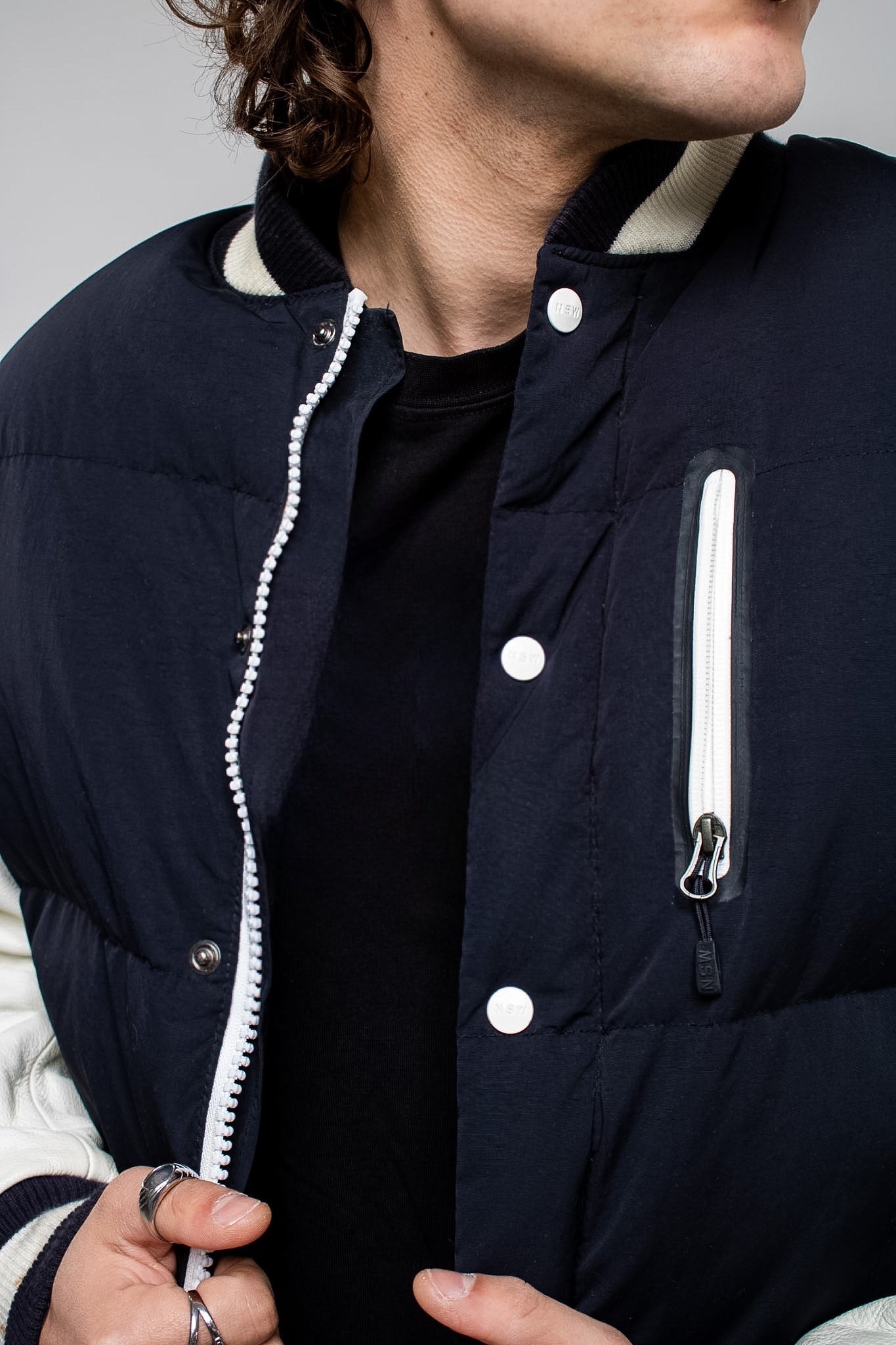 Nike Nsw Destroyer leather Bomber Jacket