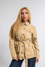 Coat with belt