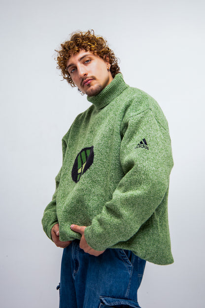 Adidas Vintage 90s Sweater Knit Turtleneck