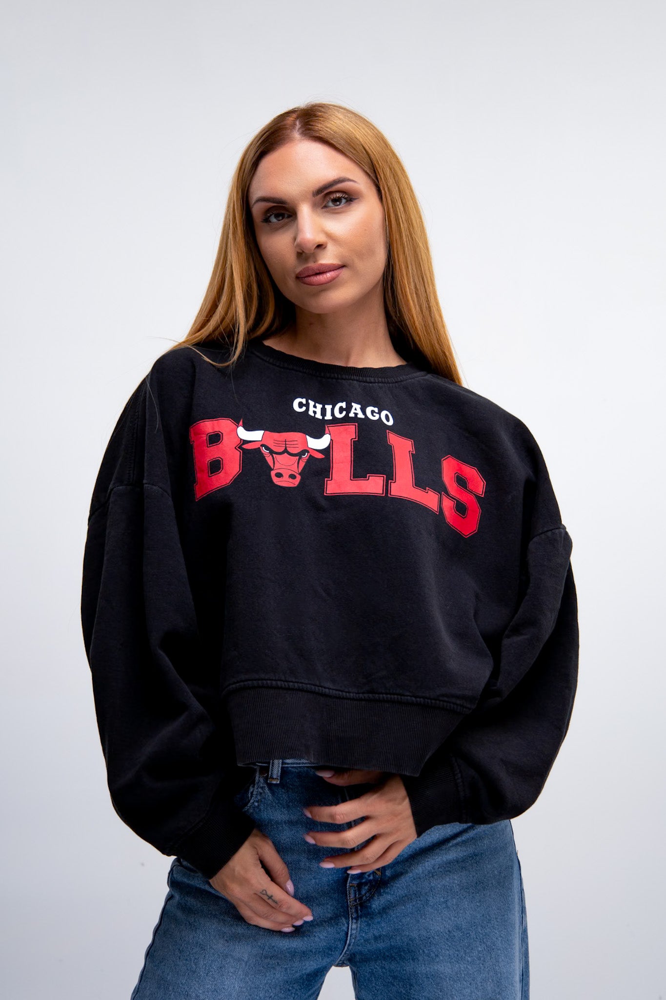 Chicago Bulls Cropped Sweatshirt