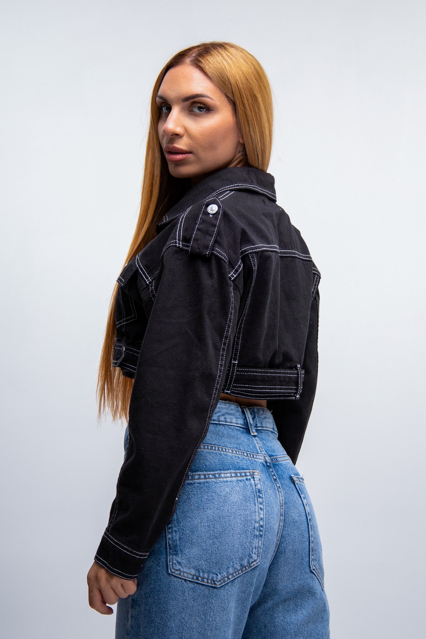 Jean Cropped Jacket