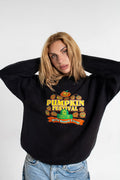 Vintage 90s Lee 'Pumpkin Festival' Sweatshirt  Made in USA Halloween