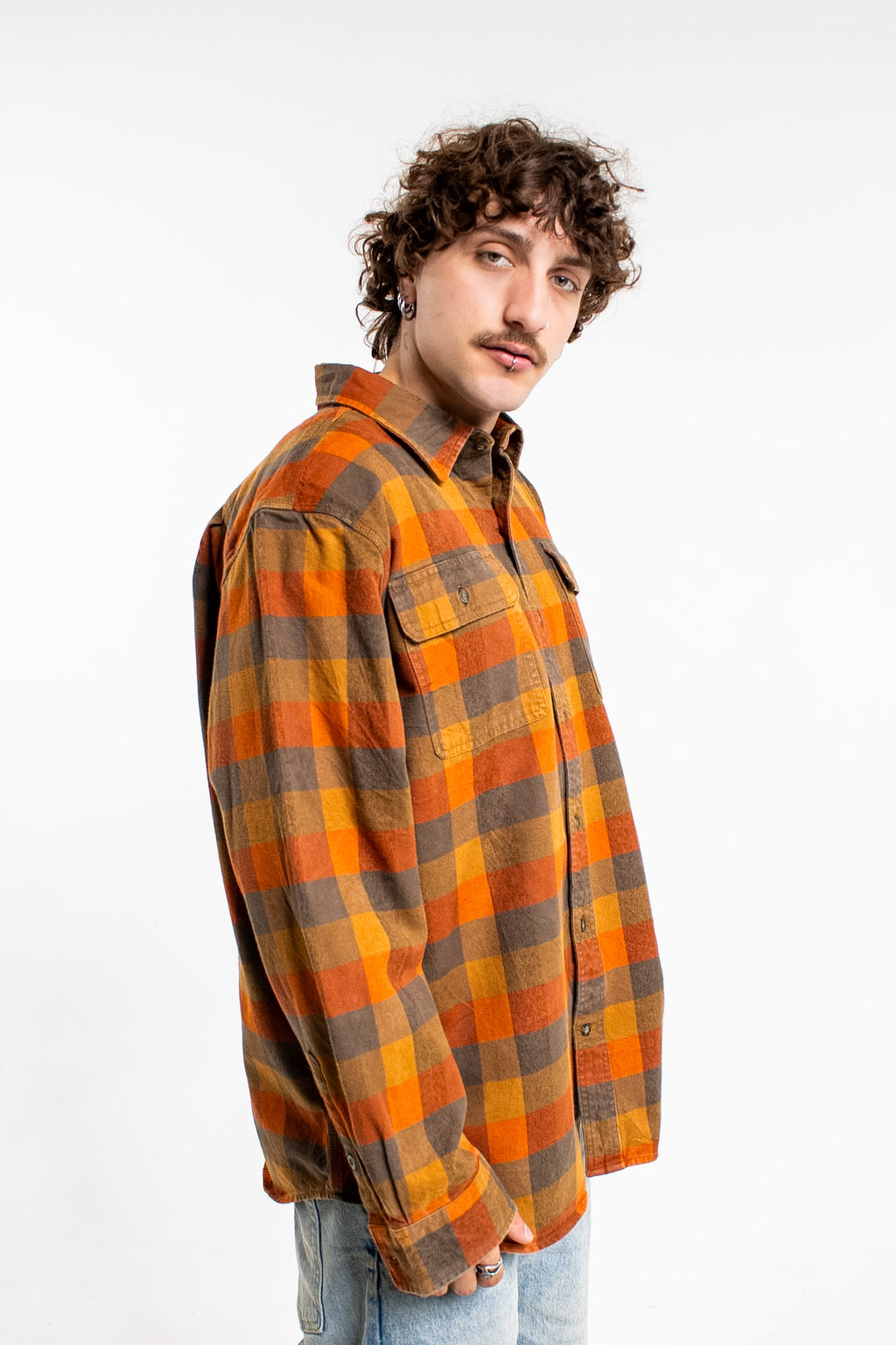 Carhartt Loose Fit Heavyweight Flannel Plaid Shirt