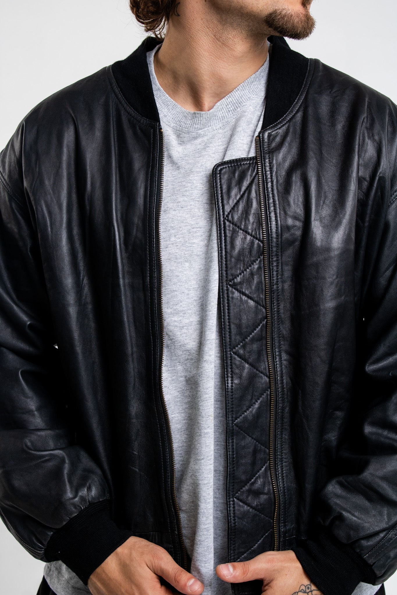 Vintage Bayern Munchen Leather Jacket