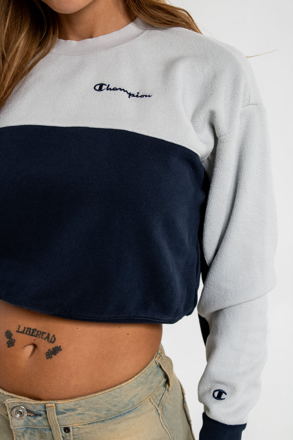 Champion Fleece Cropped Sweatshirt