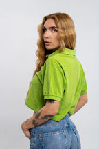Lacoste cropped Polo T-shirt