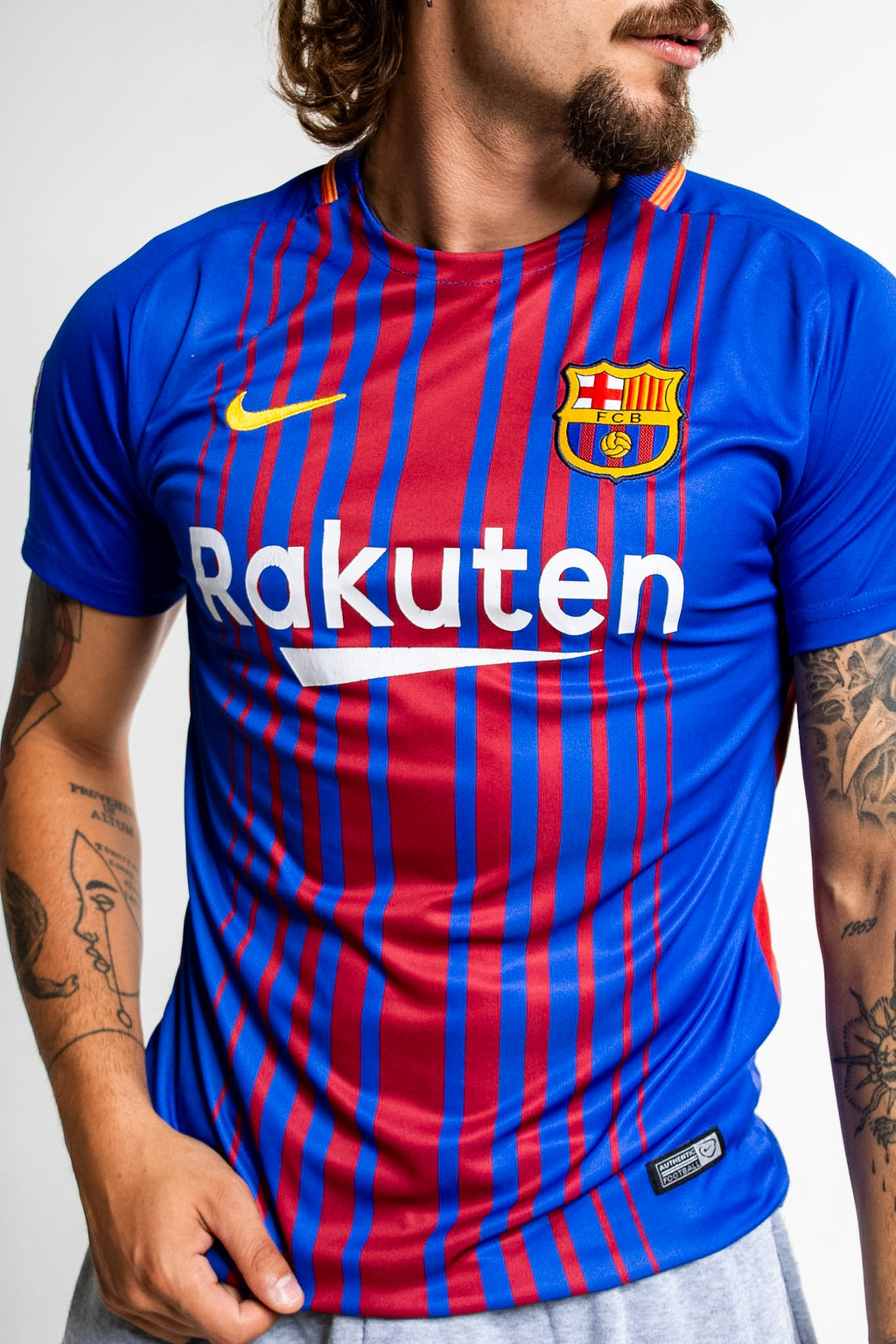 Retro Nike FC Barcelona 2017/2018 Home Jersey -Messi #10