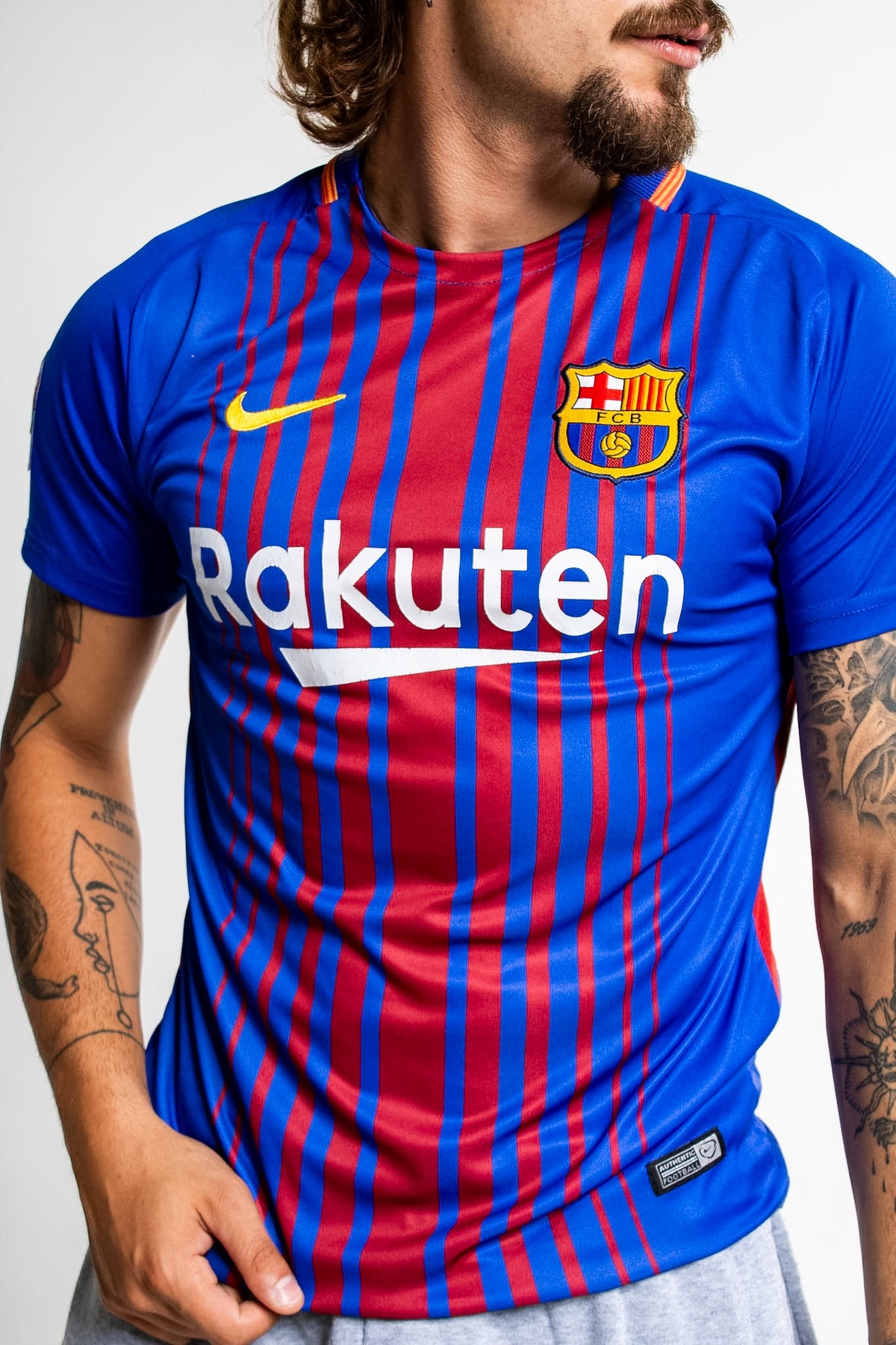 Retro Nike FC Barcelona 2017/2018 Home Jersey -Messi #10