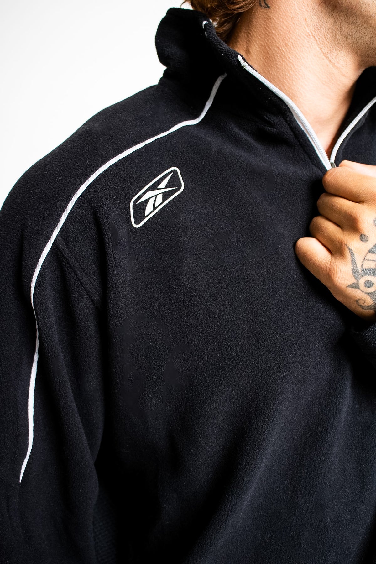 Y2K Reebok Half-zip Fleece Sweatshirt