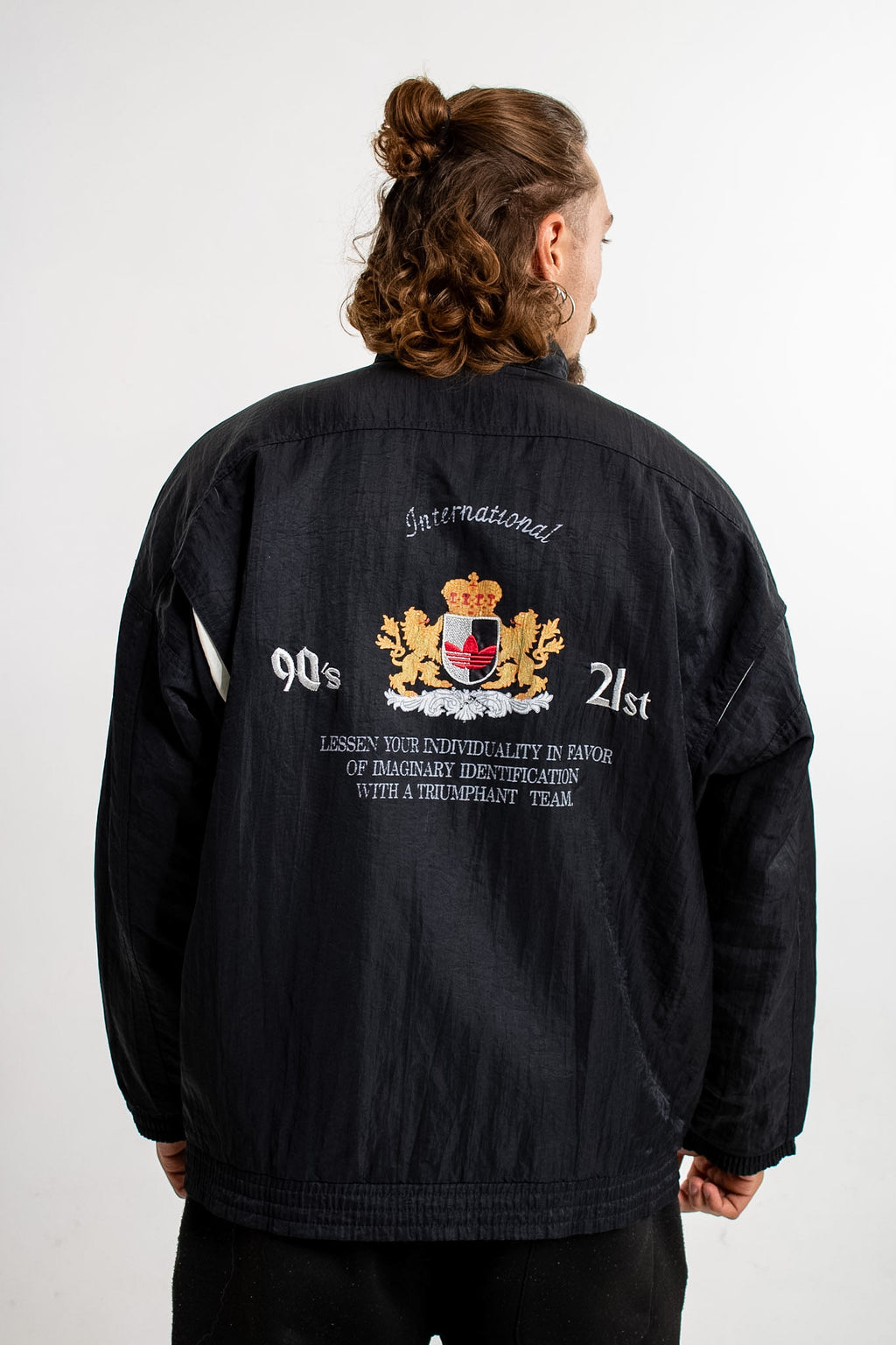 90s Adidas International "The Play Off" Crest Jacket