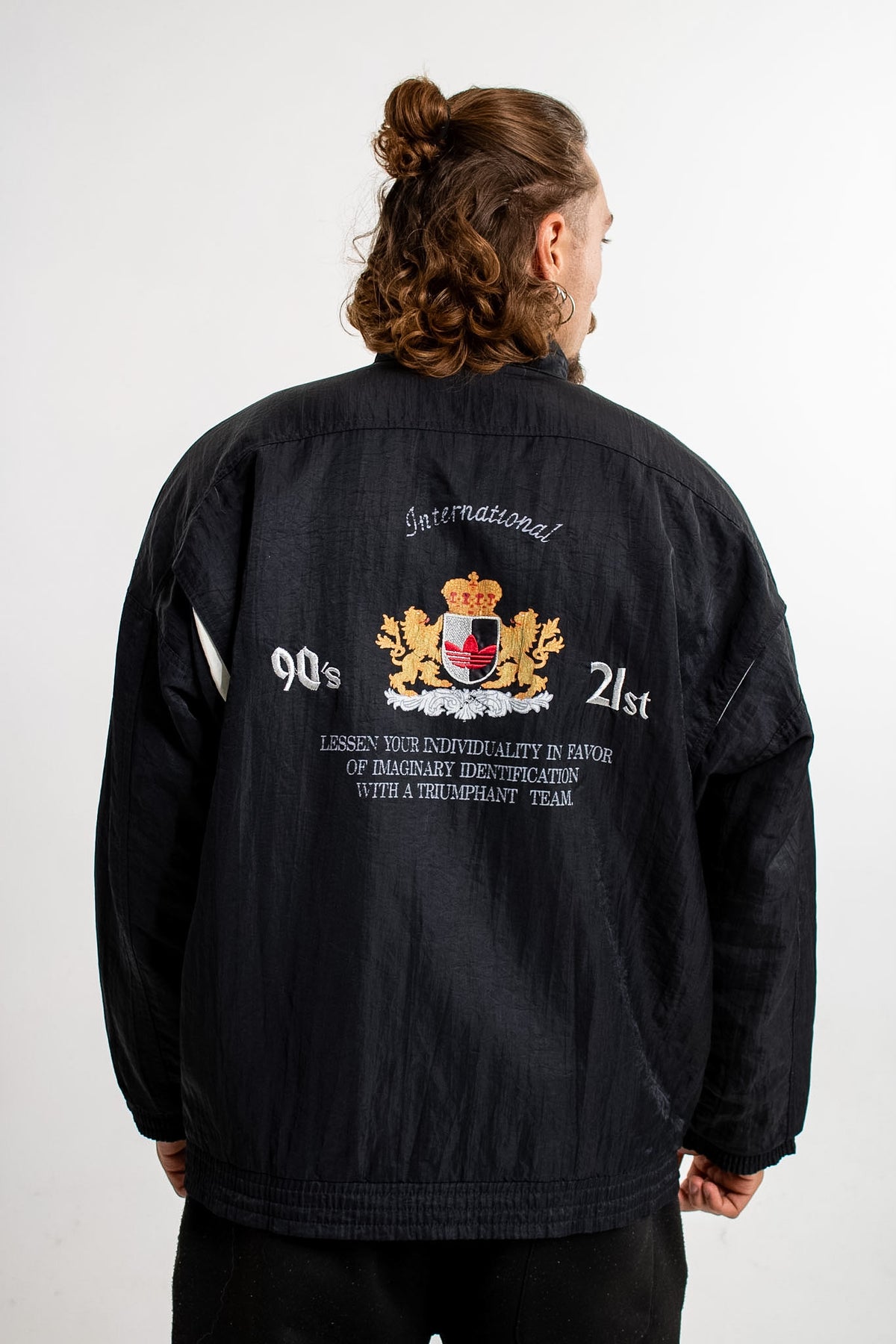 90s Adidas International "The Play Off" Crest Jacket