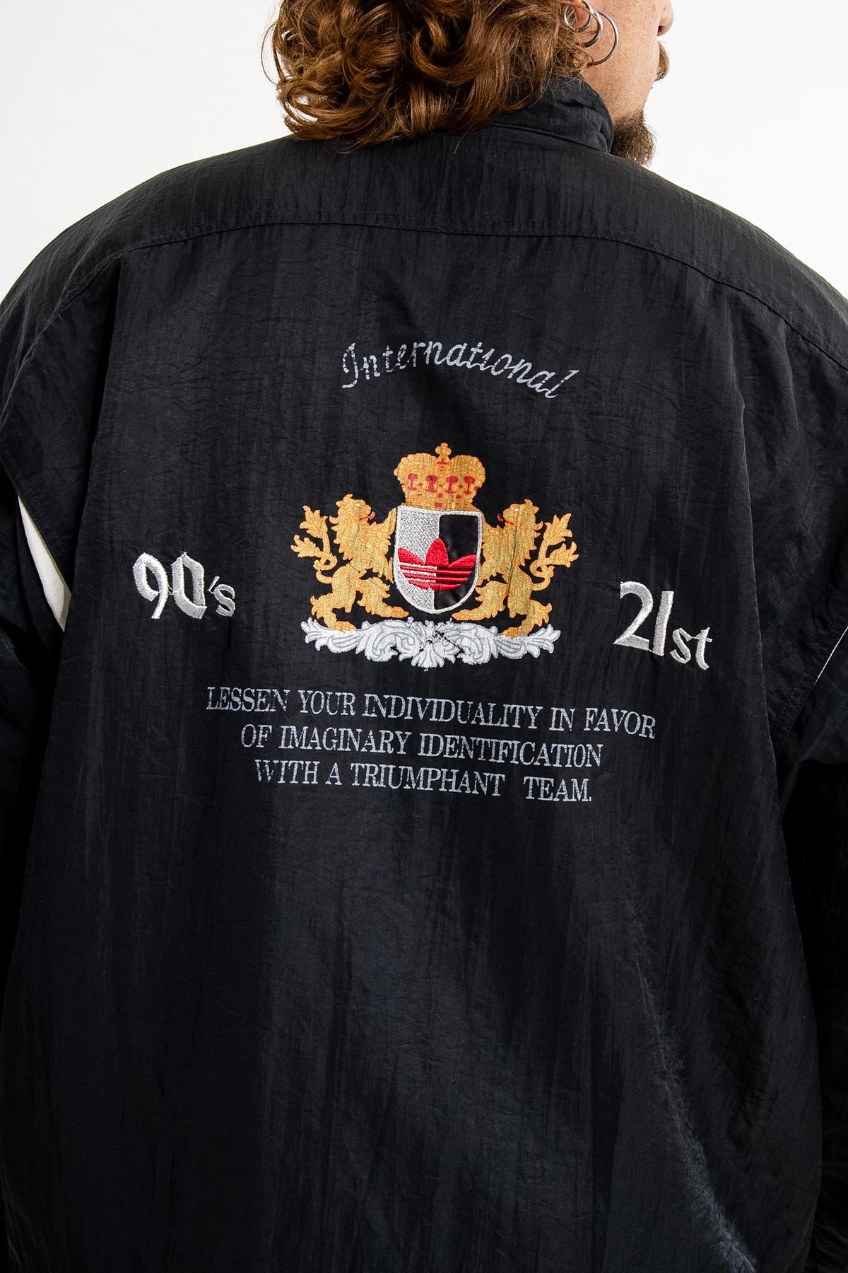 90s Adidas International "The Play Off" Crest Jacket