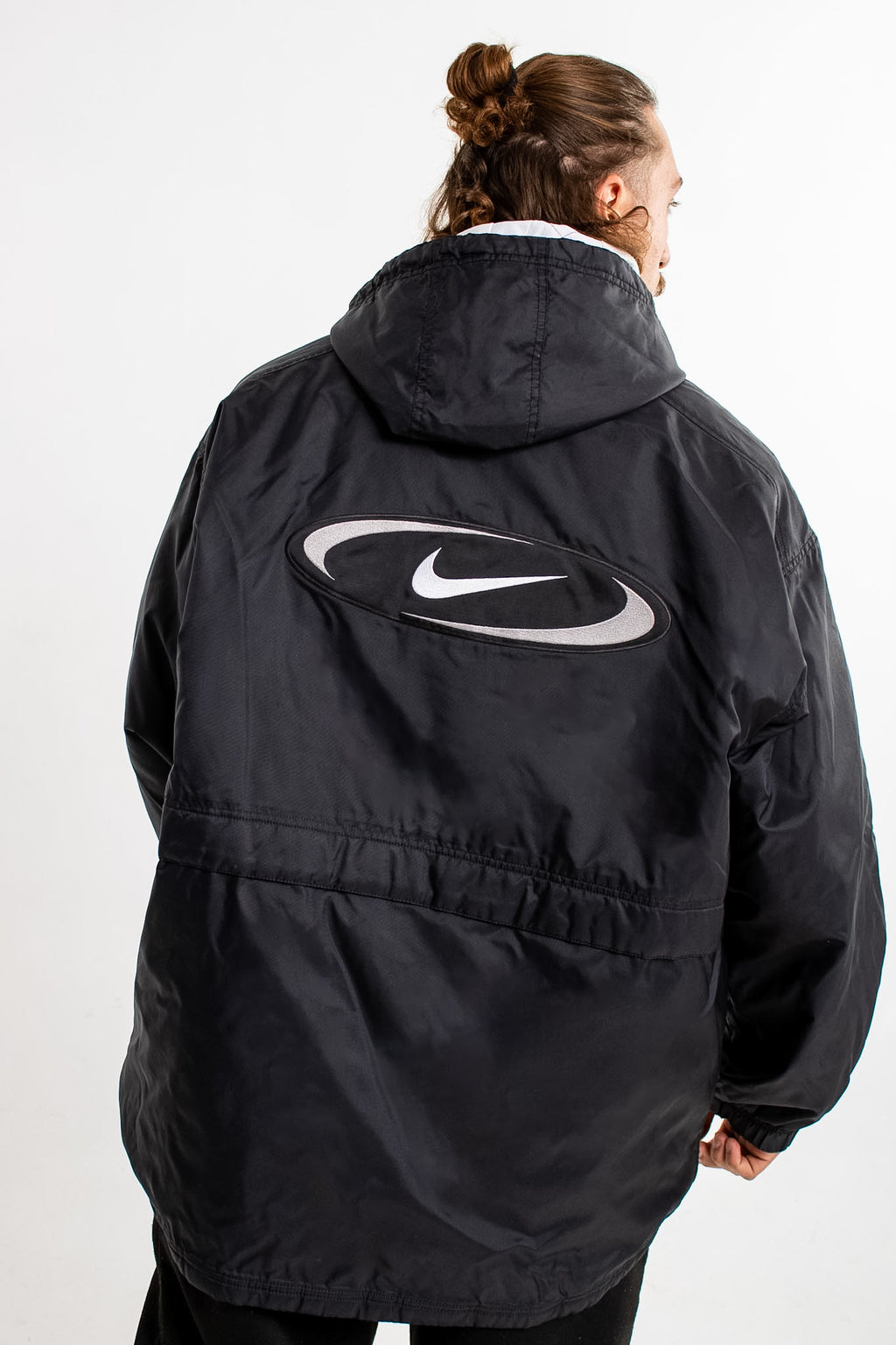 Vintage Nike Big Logo Oval Swoosh Parka/Jacket - 90s
