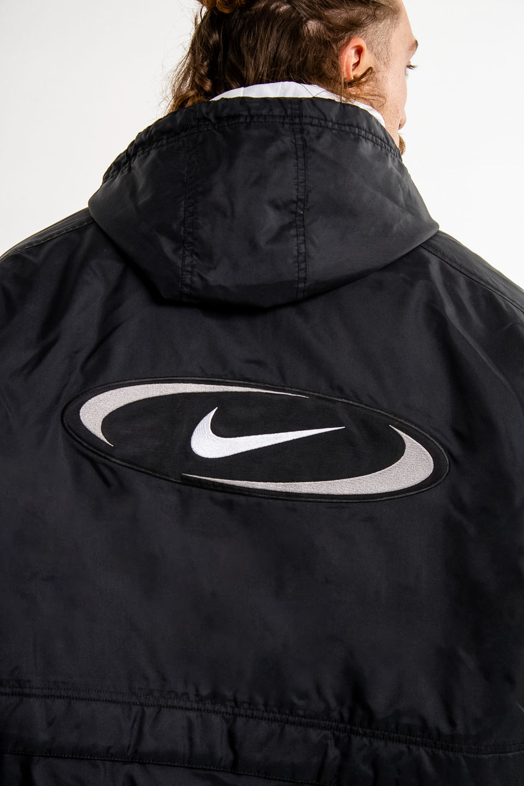 Vintage Nike Big Logo Oval Swoosh Parka/Jacket - 90s