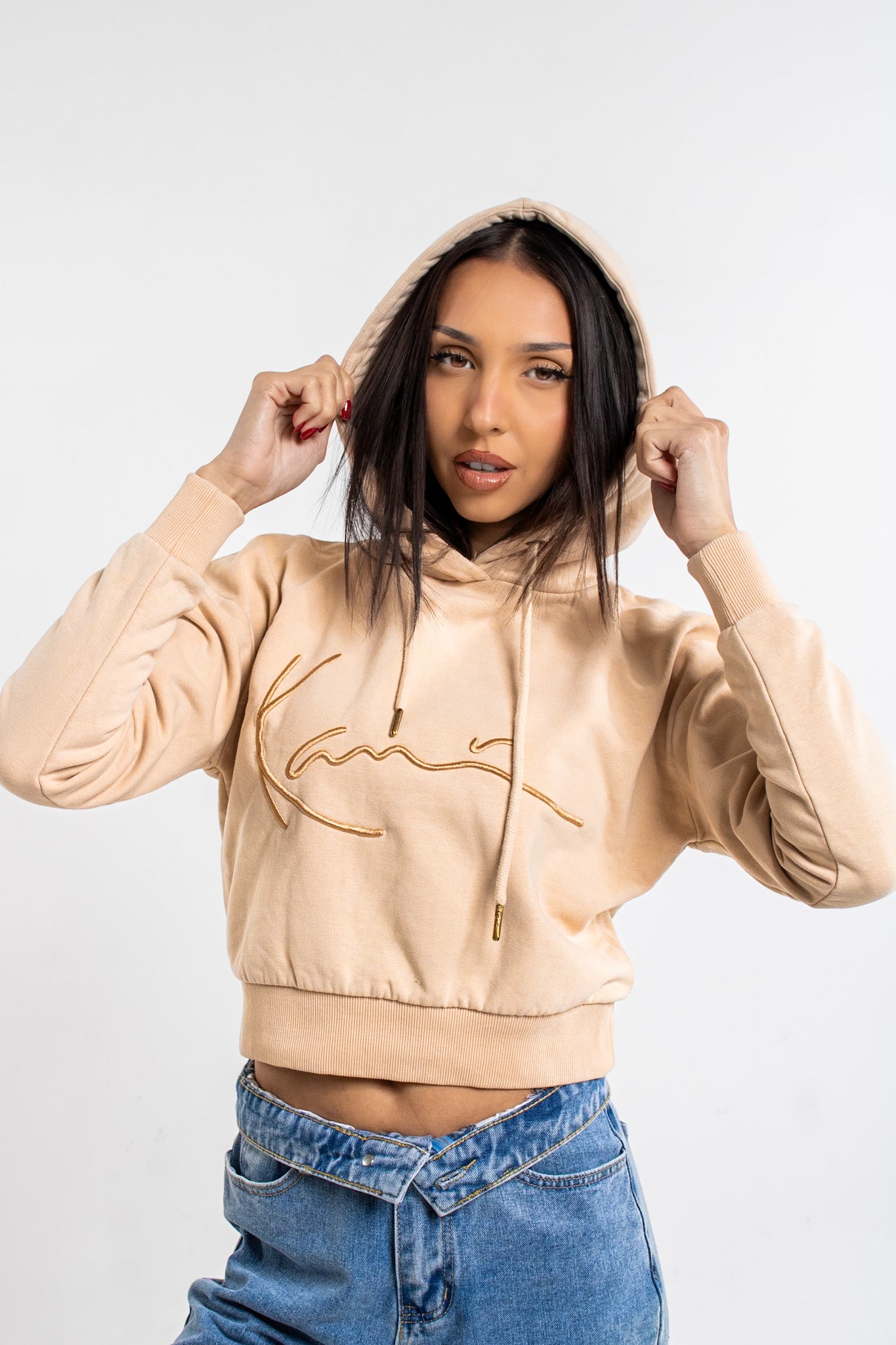 Karl Kani Cropped Hoodie