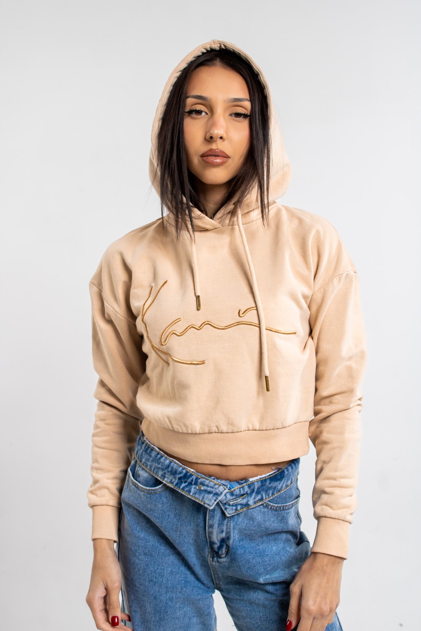 Karl Kani Cropped Hoodie