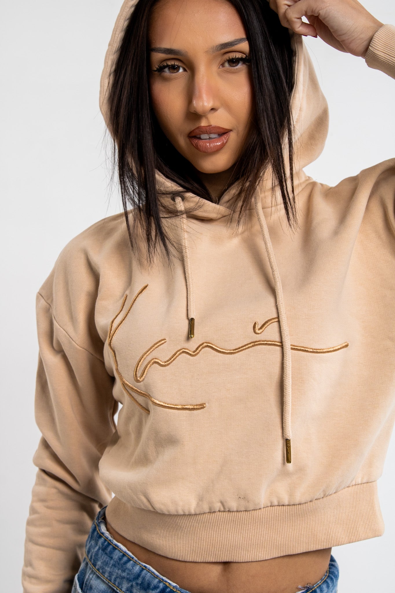 Karl Kani Cropped Hoodie