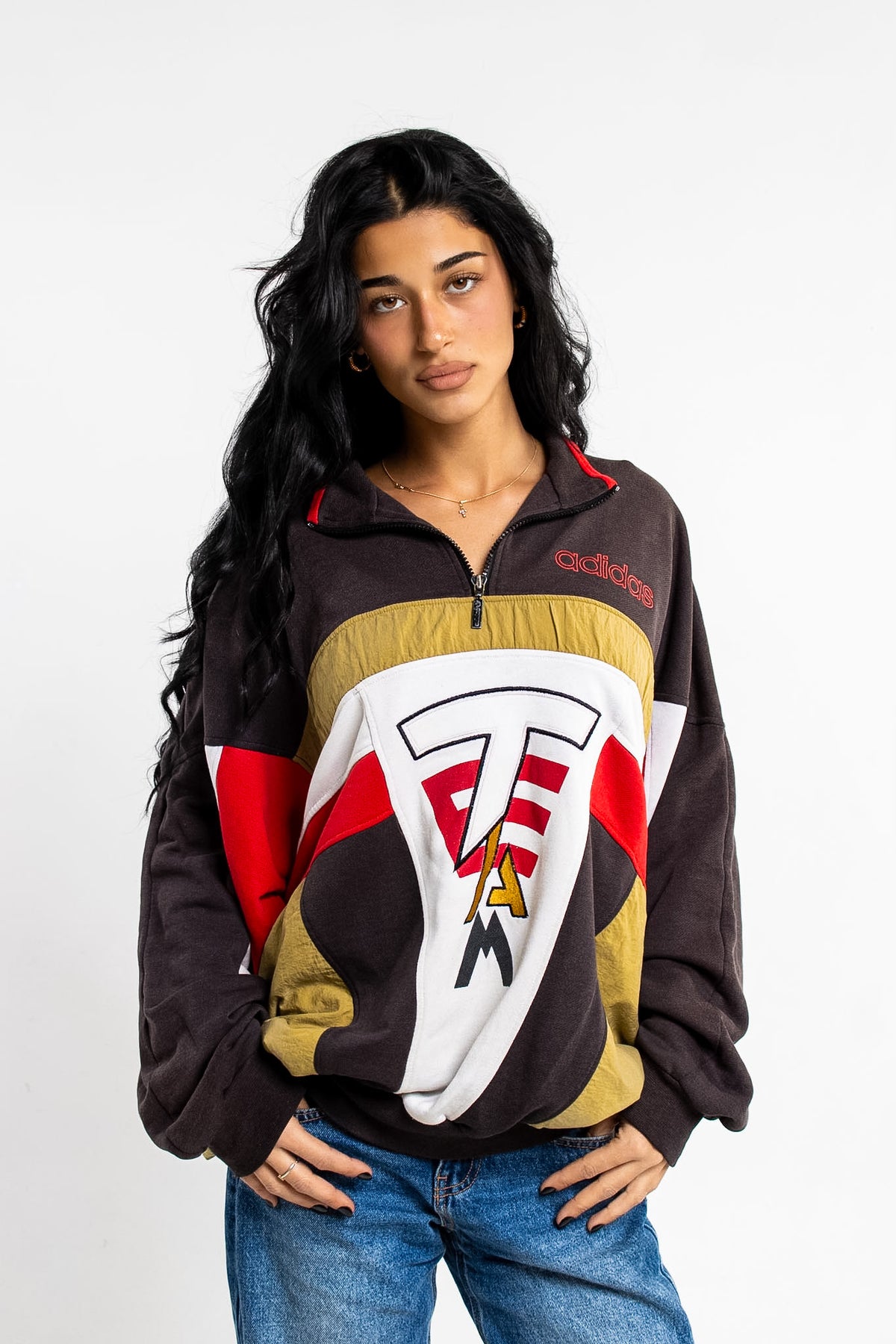 90s Adidas Half-zip Teamwear Sweatshirt