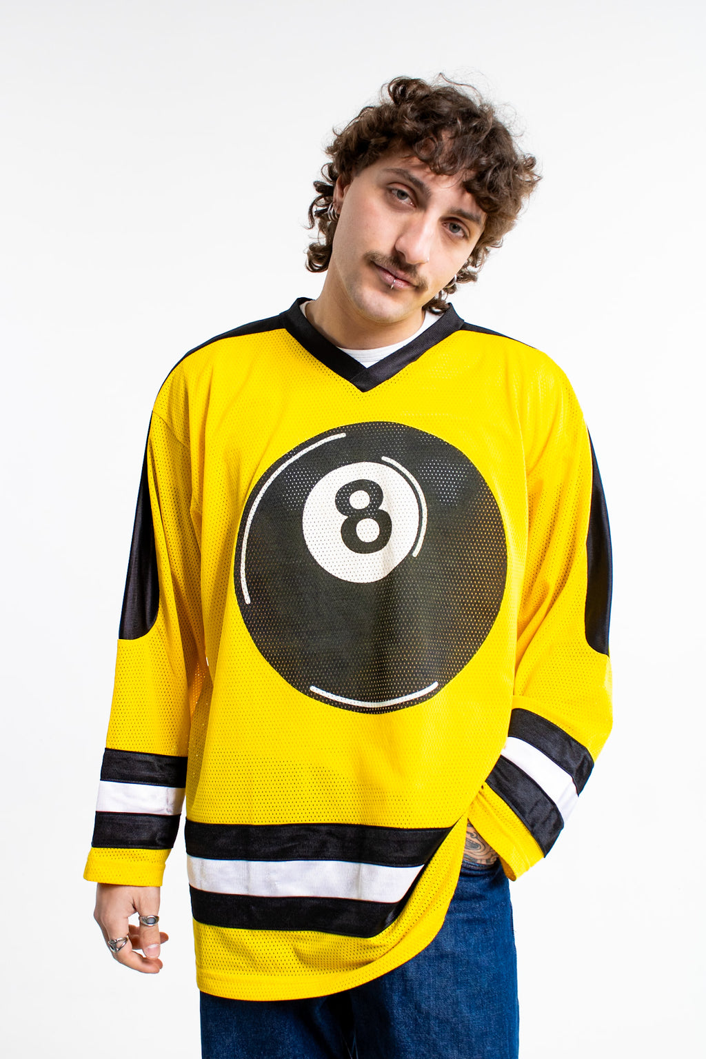 Vintage 1990s Joe Boxer 8 Ball hockey jersey