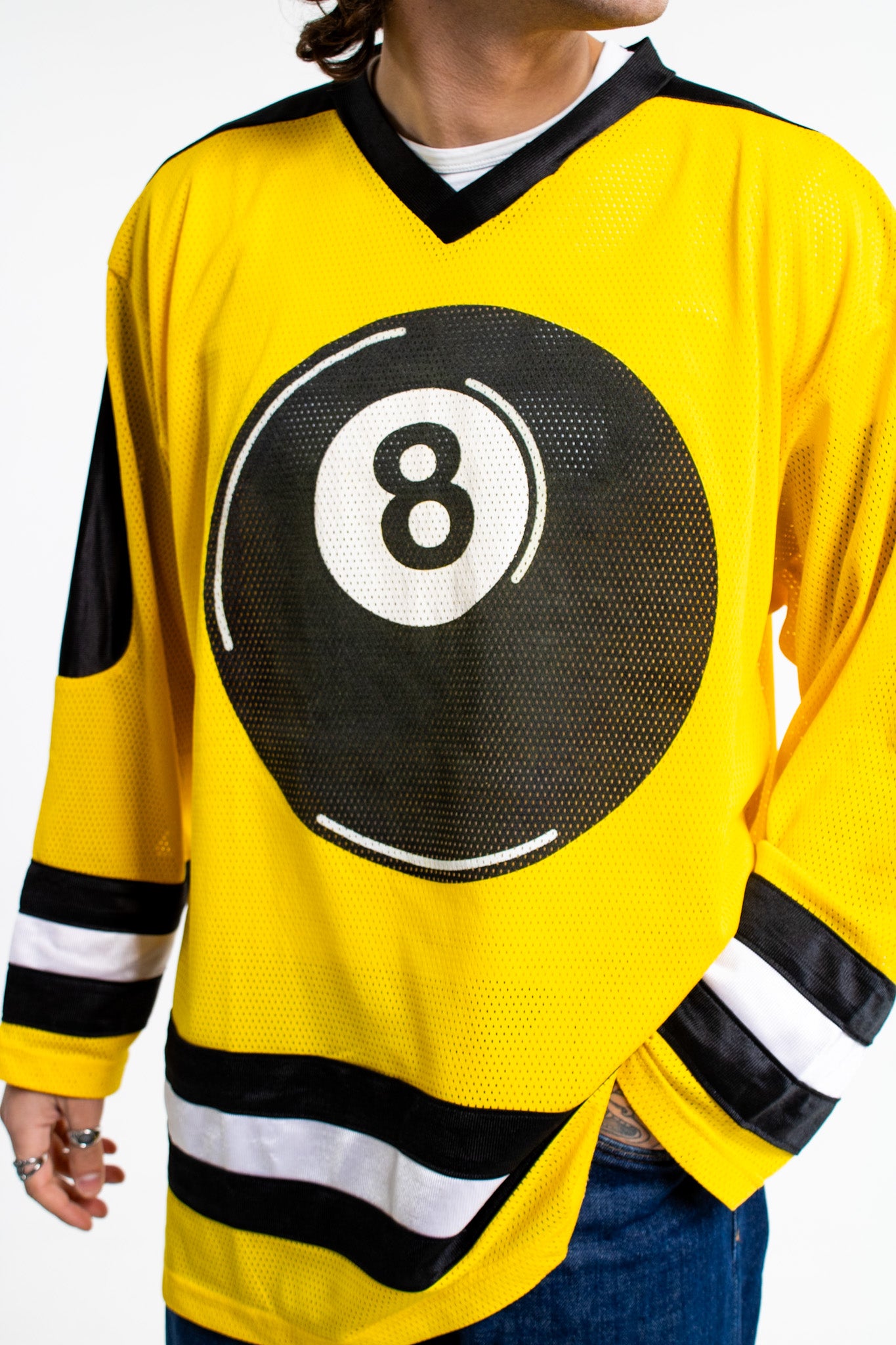 Vintage 1990s Joe Boxer 8 Ball hockey jersey