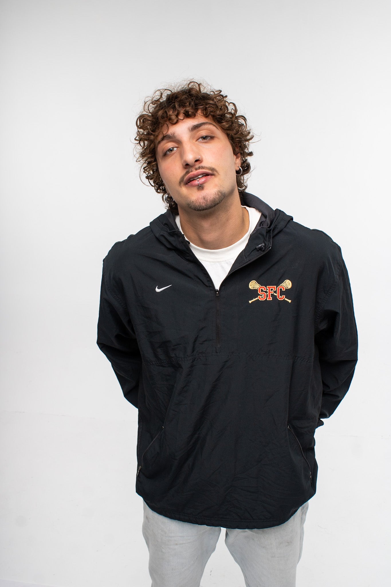 Nike half-zip Jacket Eagles Lacrosse