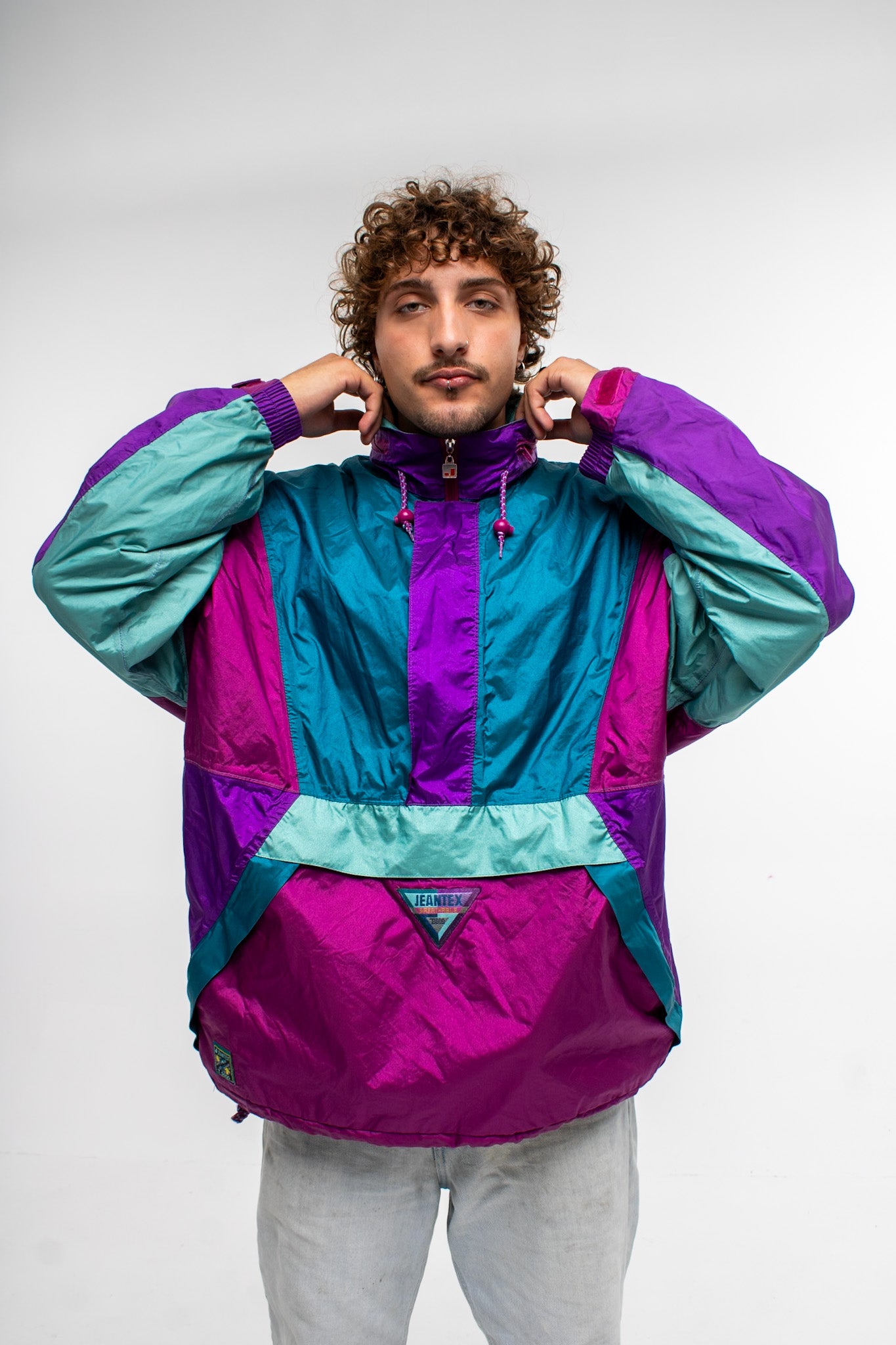 J Jeantex Half-Zip Jacket